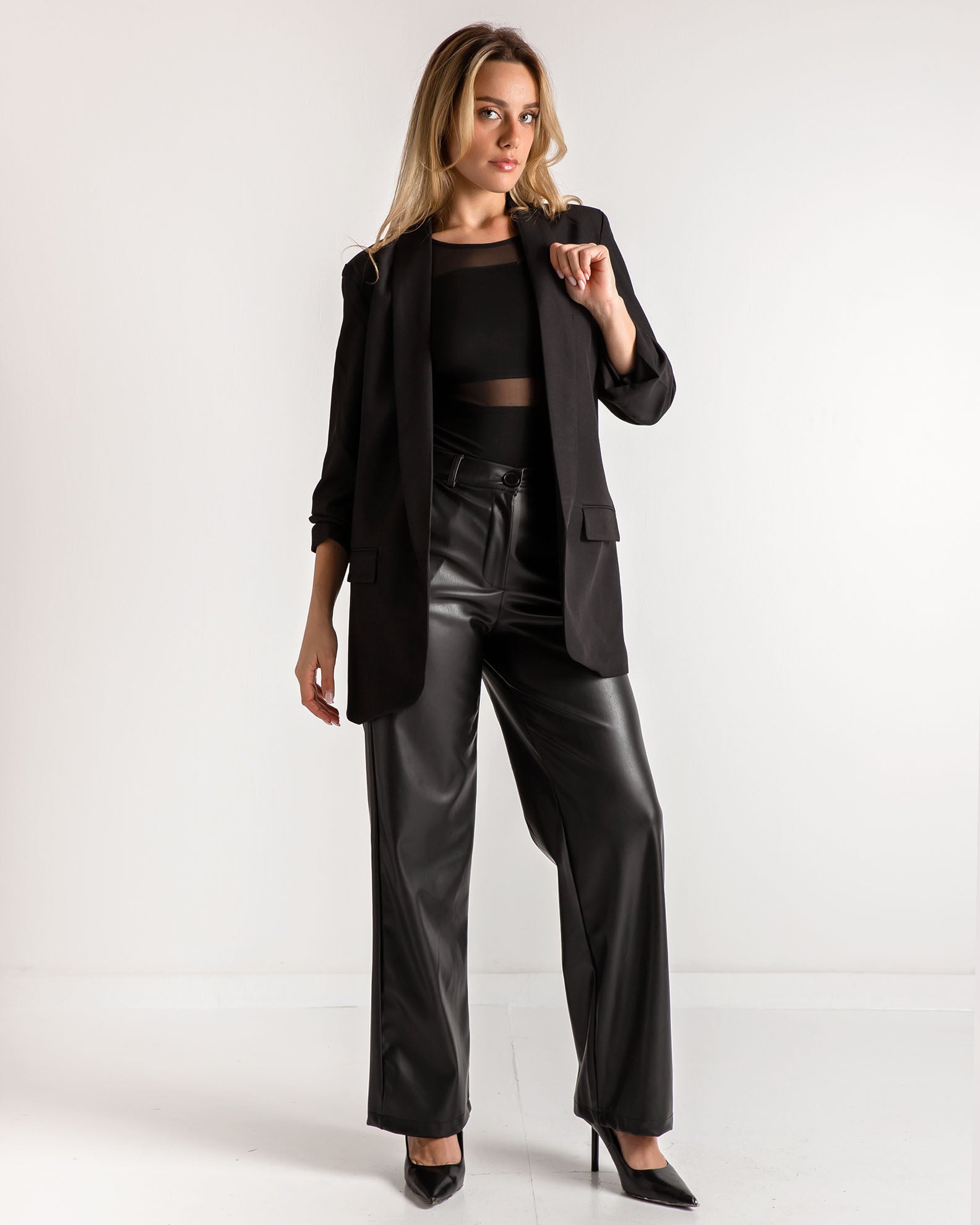 Γυναικείο blazer ανοιχτό 'Ma44lea'-black