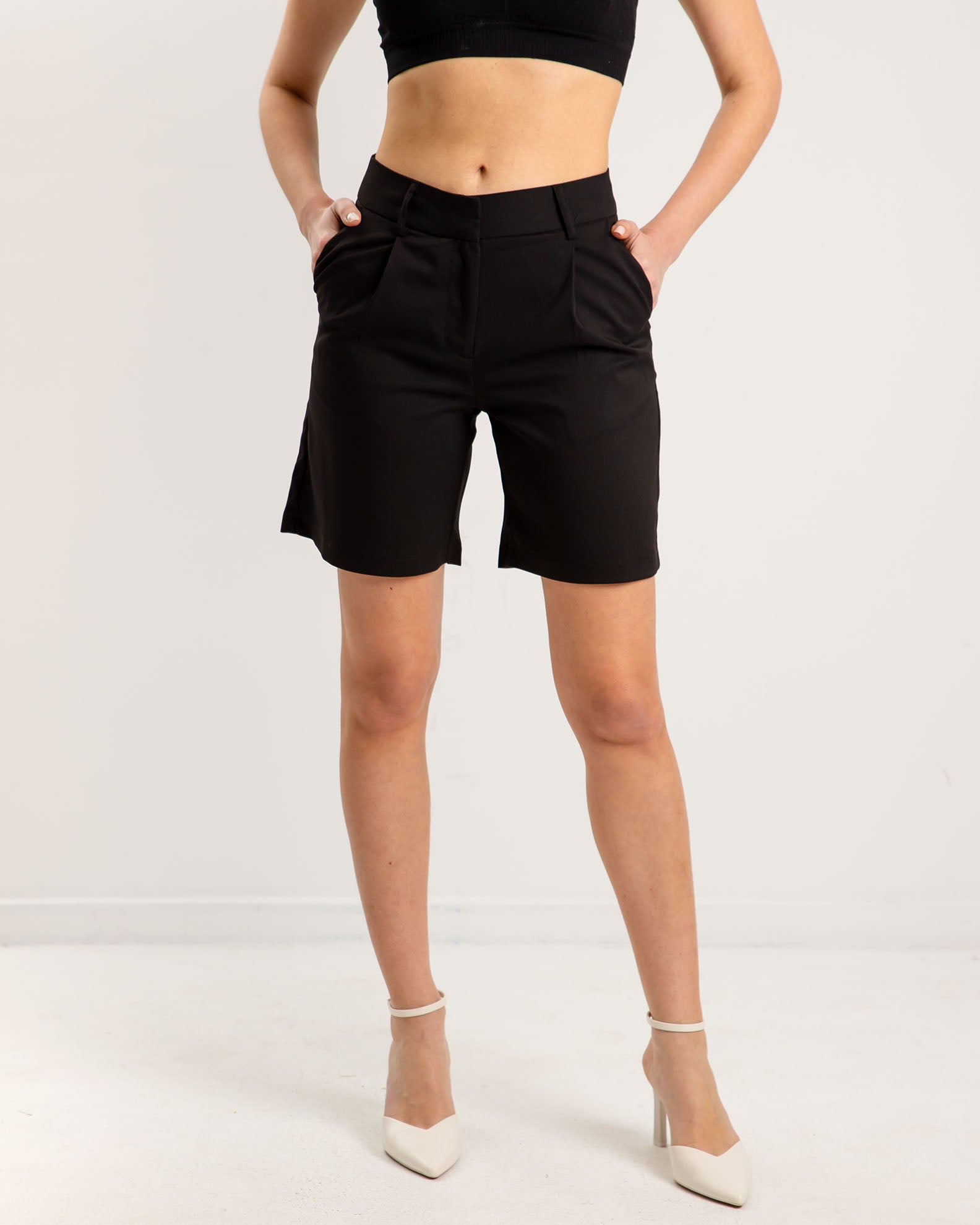 Women's Bermuda with Pockets 'Me44gan'-black