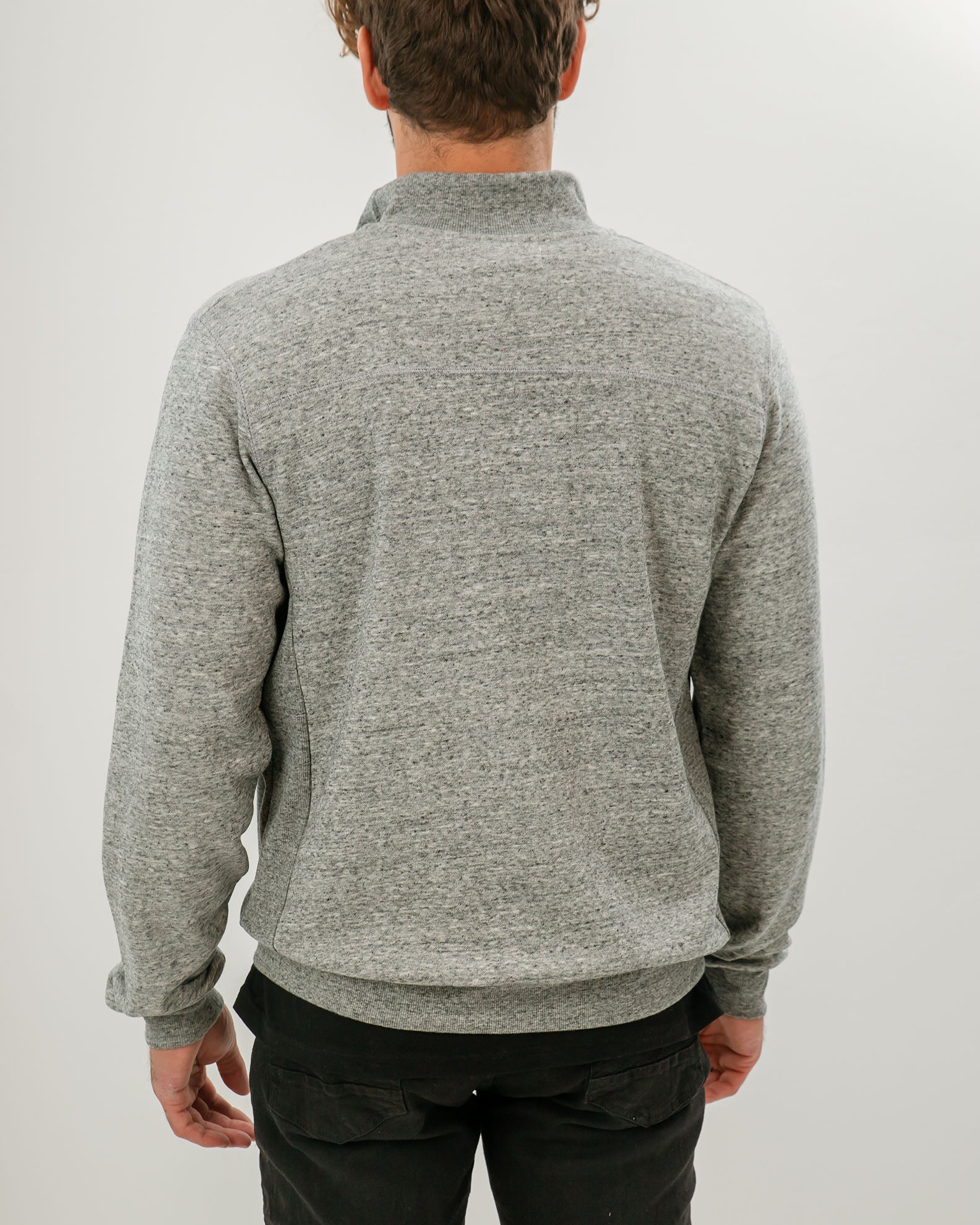 Men's 'Hariton' Zippered Sweatshirt-GRAY