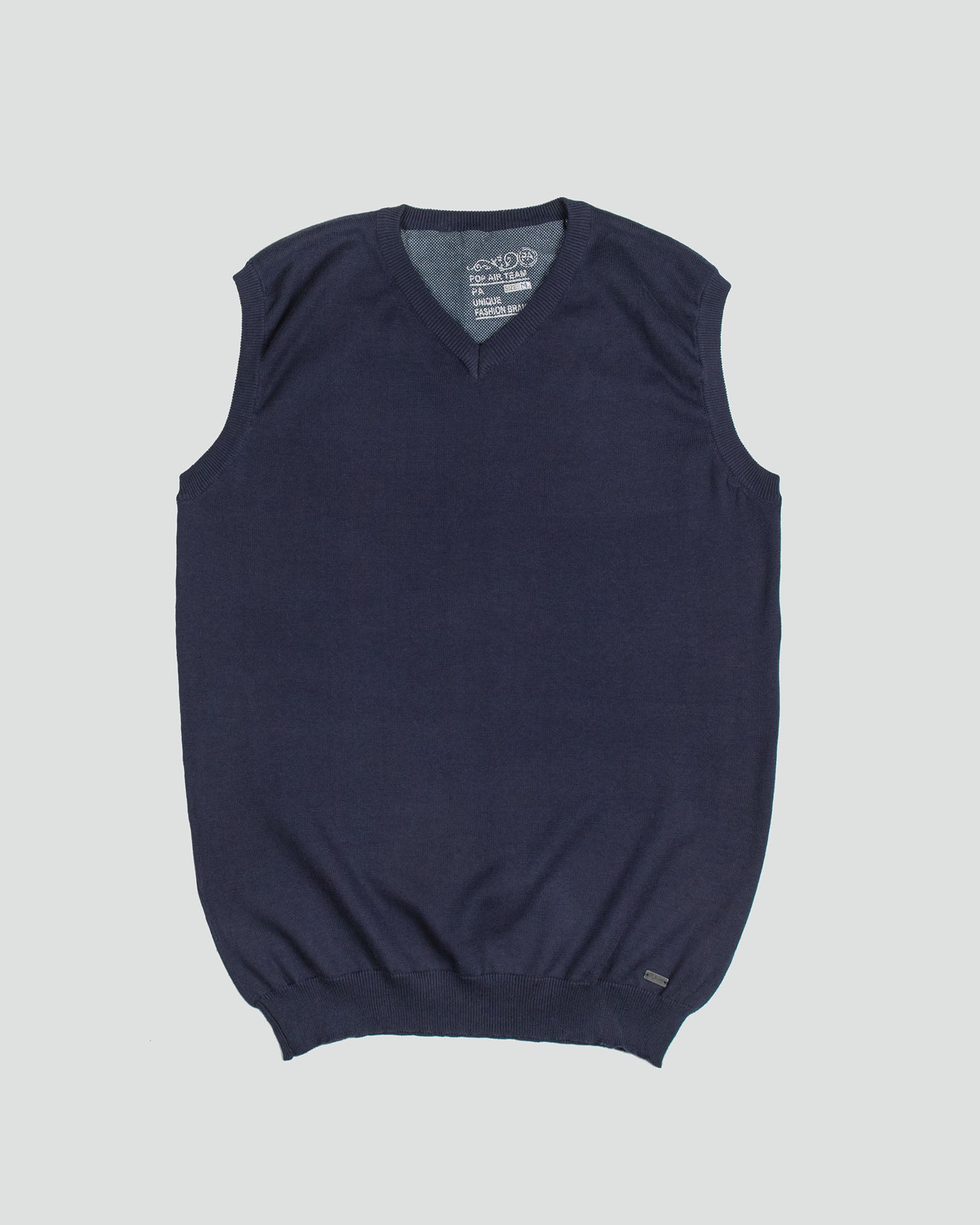 Ανδρικό Πλεκτό Γιλέκο Basic-BLUE NAVY