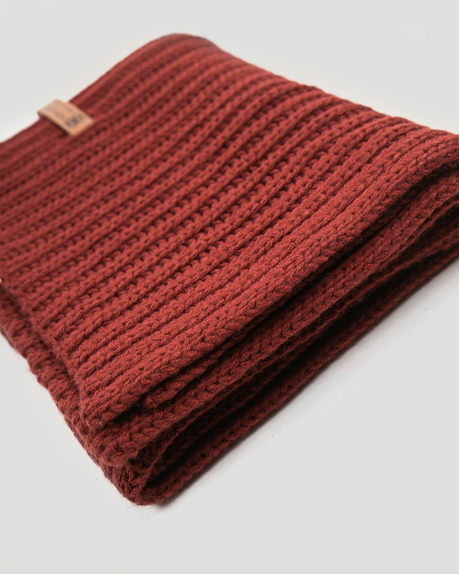 Men's Scarf Basic Bordeaux-BORDEAUX