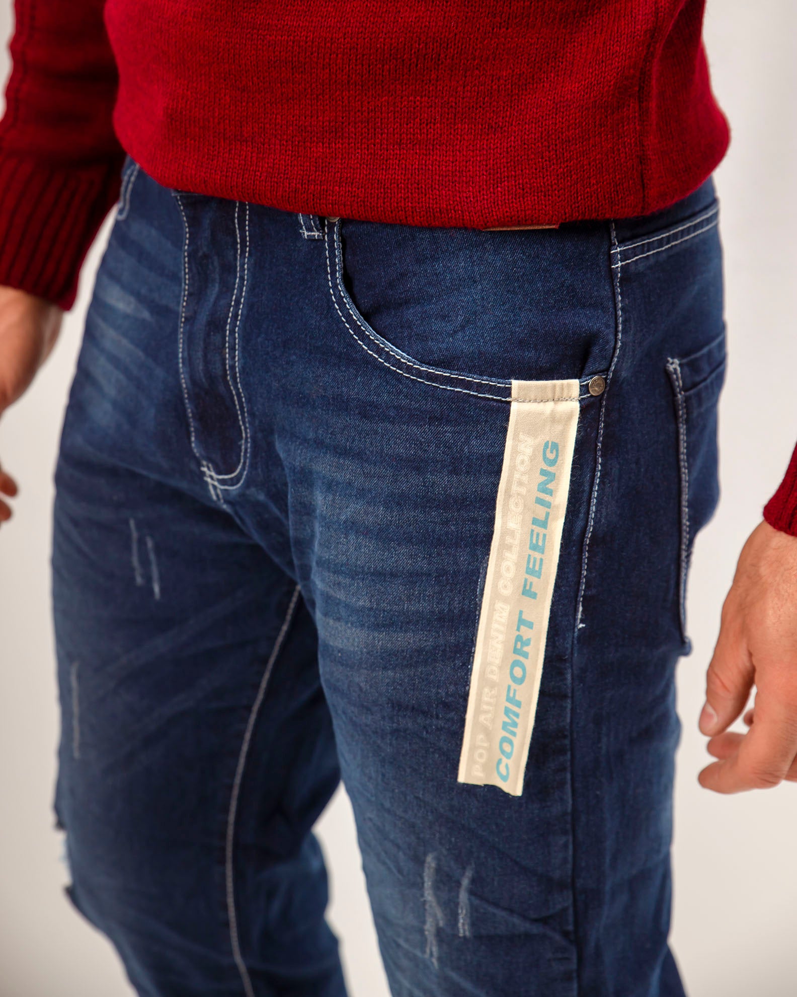 Men's denim pants 'Jeferson'-BLUE DENIM