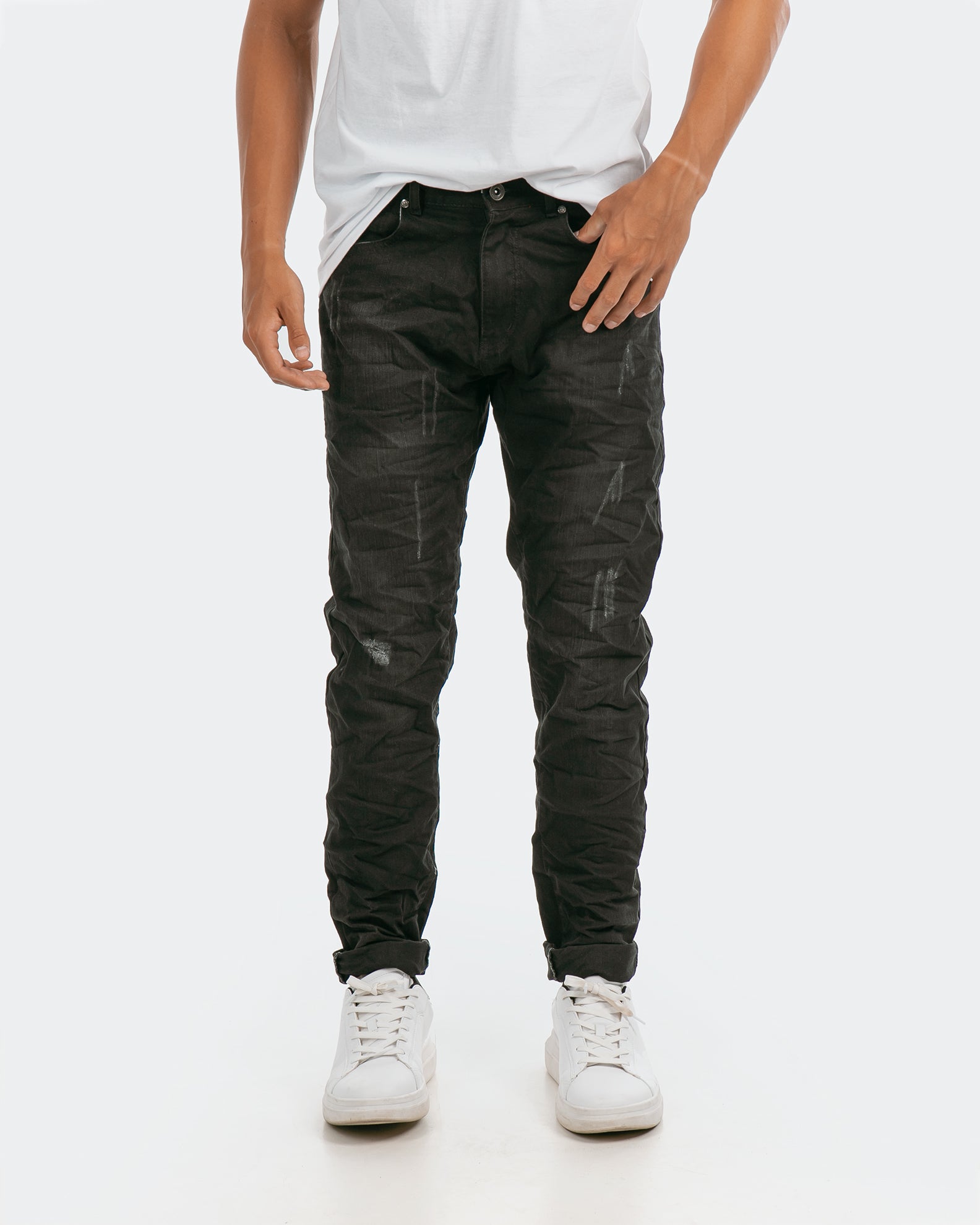 Men's denim pants 'Oliver'-BLACK