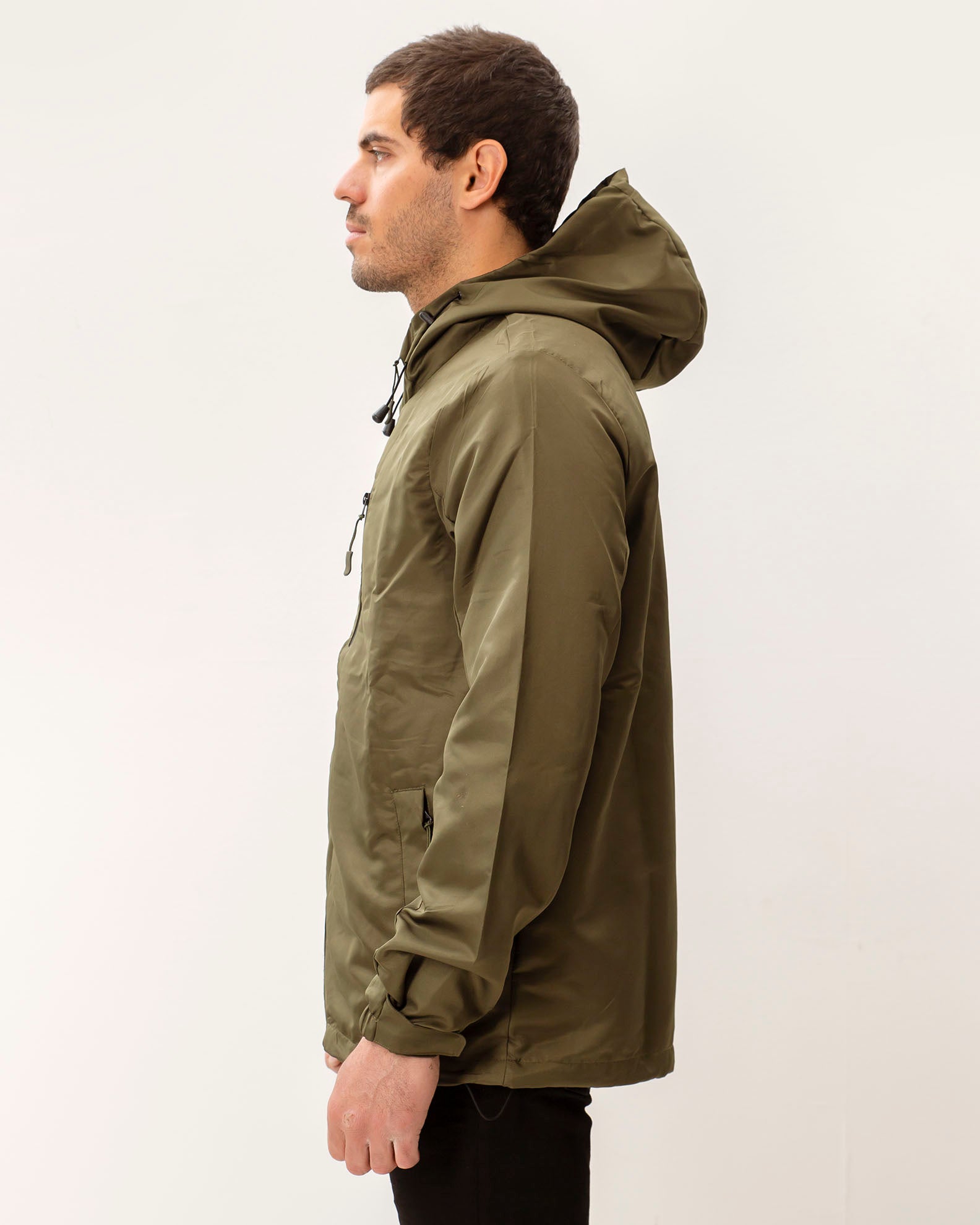 Men's light windproof jacket 'Vore'-KHAKI