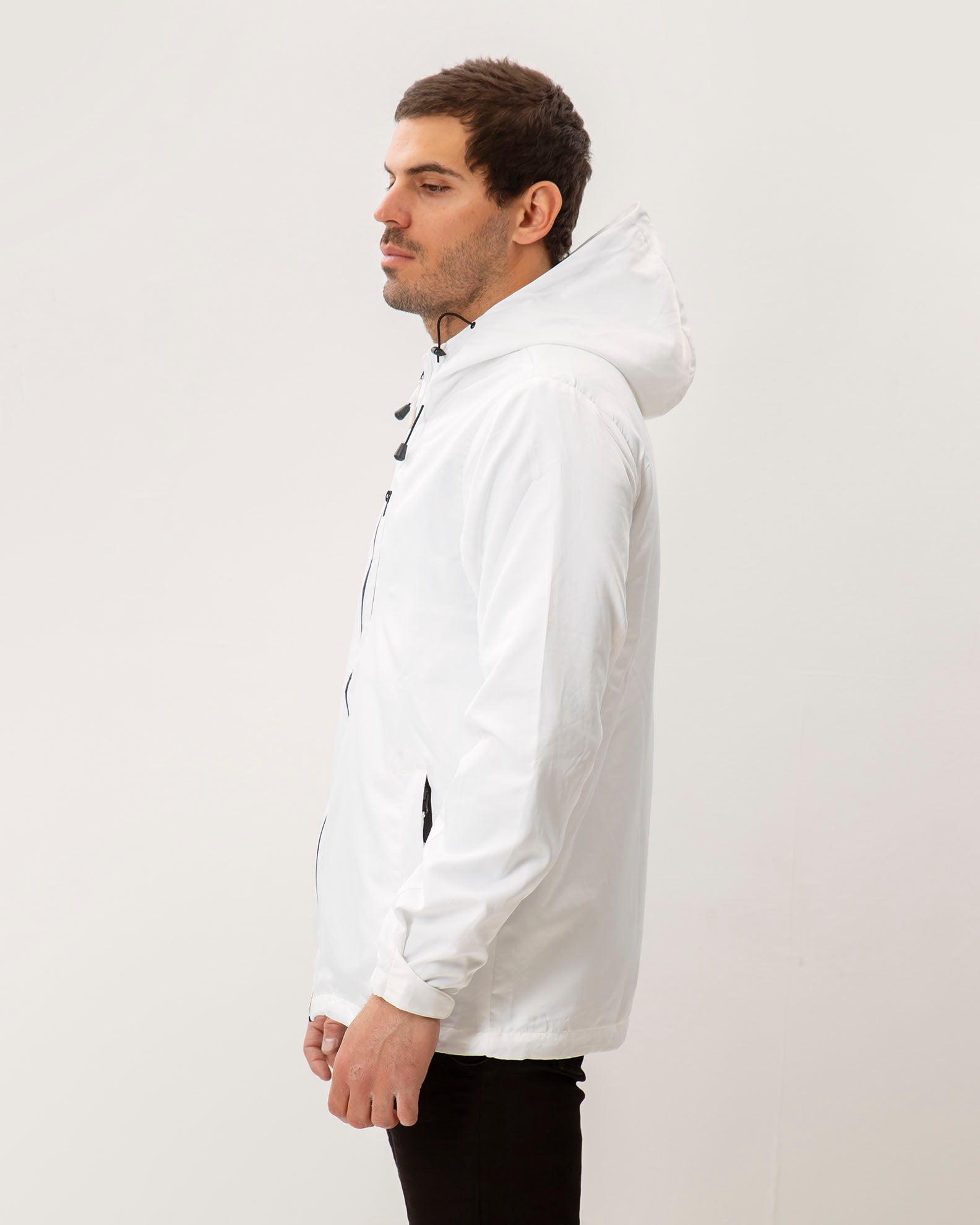 Men's lightweight windproof jacket 'Vore'-WHITE