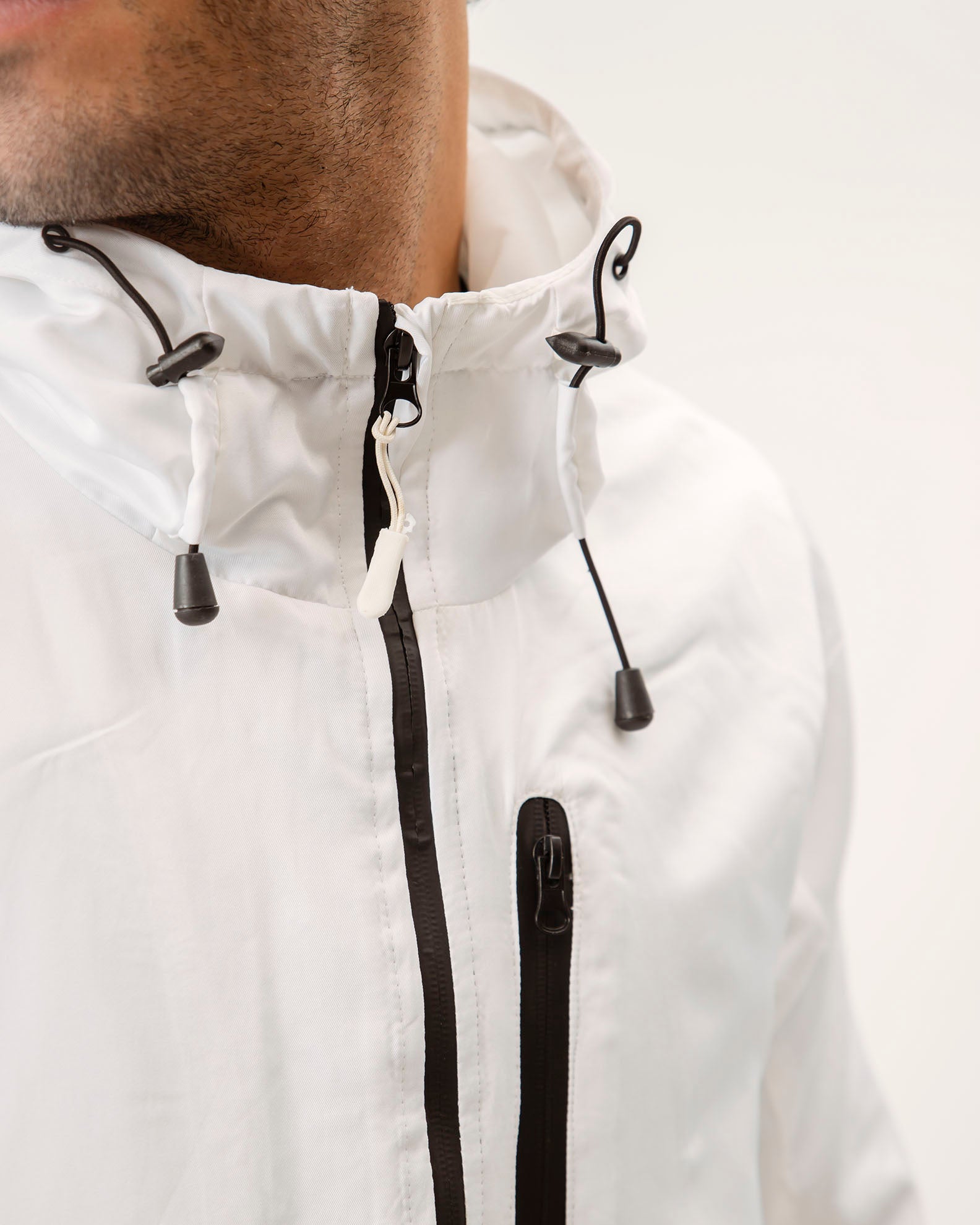 Men's lightweight windproof jacket 'Vore'-WHITE