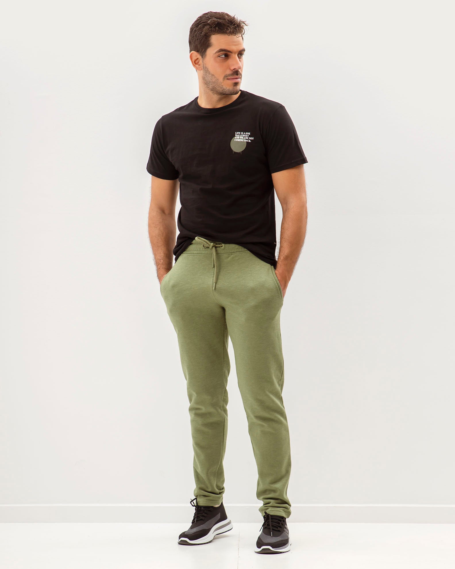 Men's sweatpants 'Stelios'-KHAKI