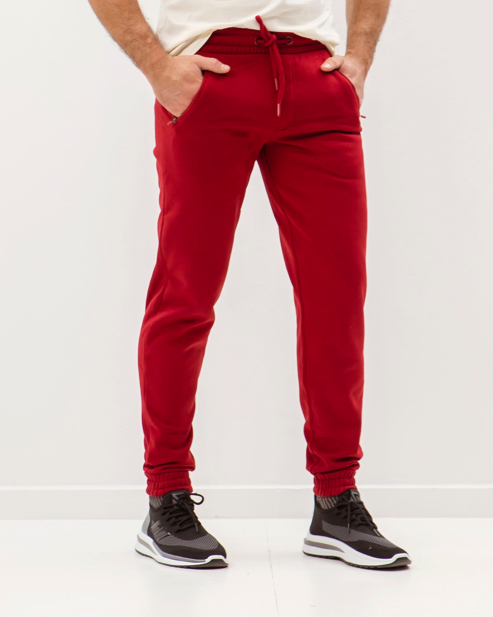 Men's Jogger Pants 'Minoas'-BORDEAUX