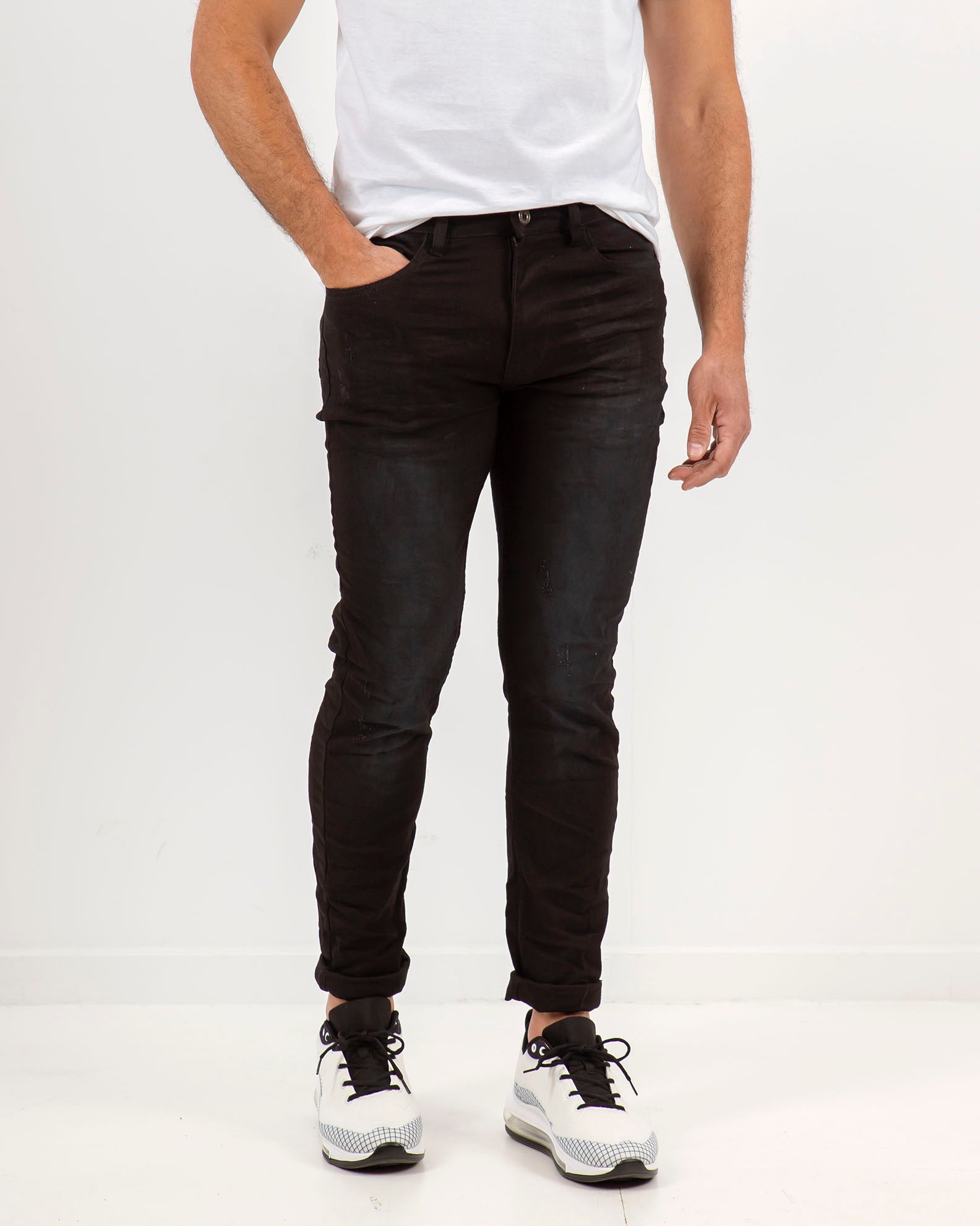 Men's denim pants 'Brian'-BLACK