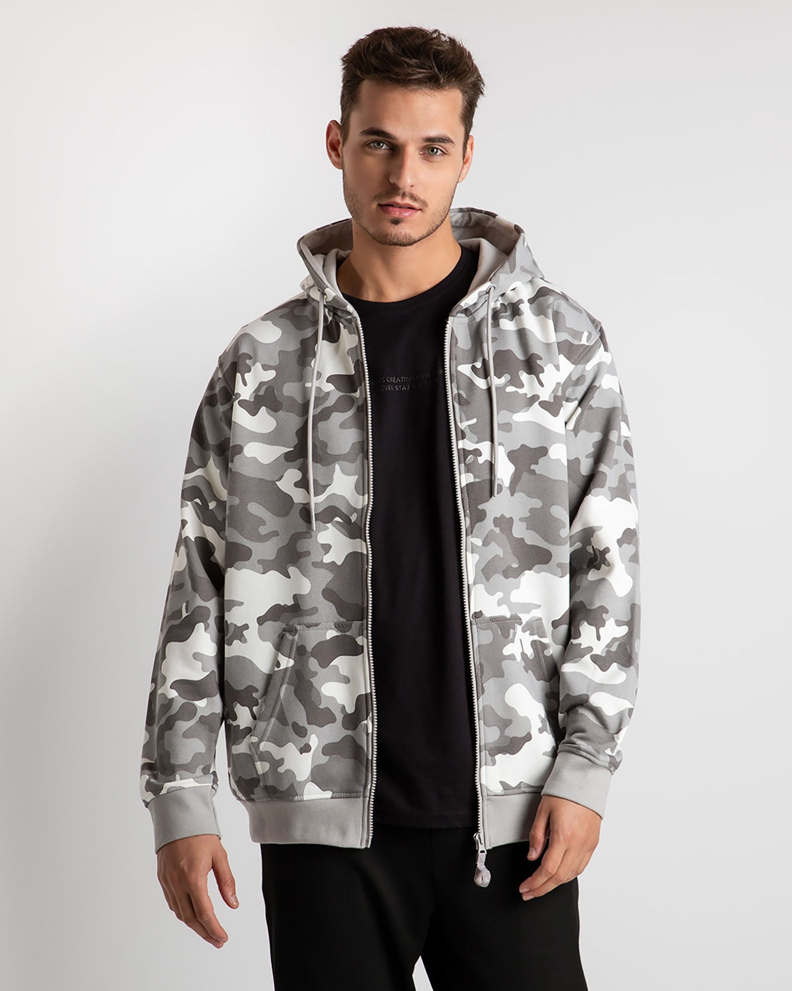 Men's 'Bruno' hooded sweatshirt-ARMY OTHER