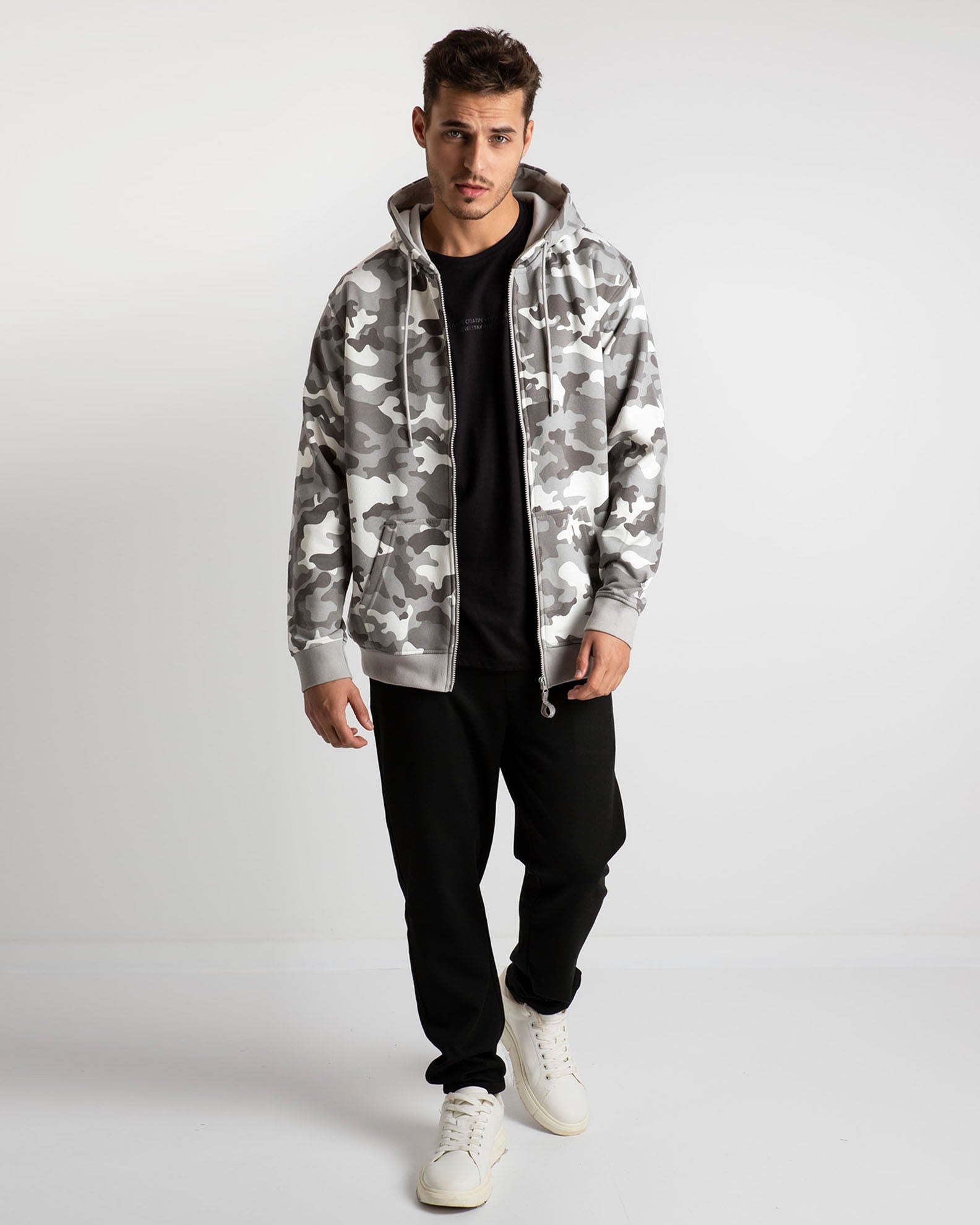 Men's 'Bruno' hooded sweatshirt-ARMY OTHER