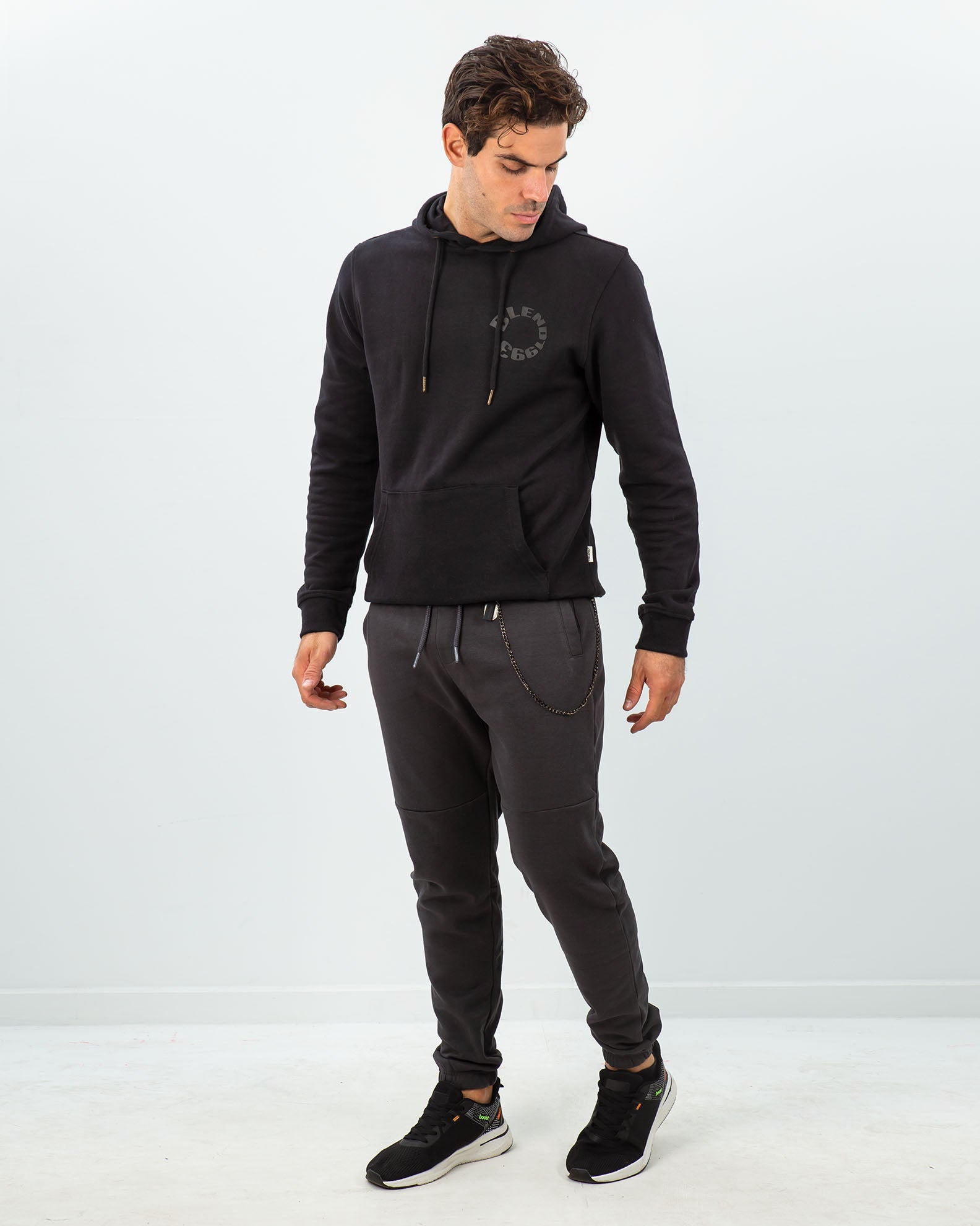 Men's Sweatpants with Detachable Metal Chain 'Stavros'-ANTRA