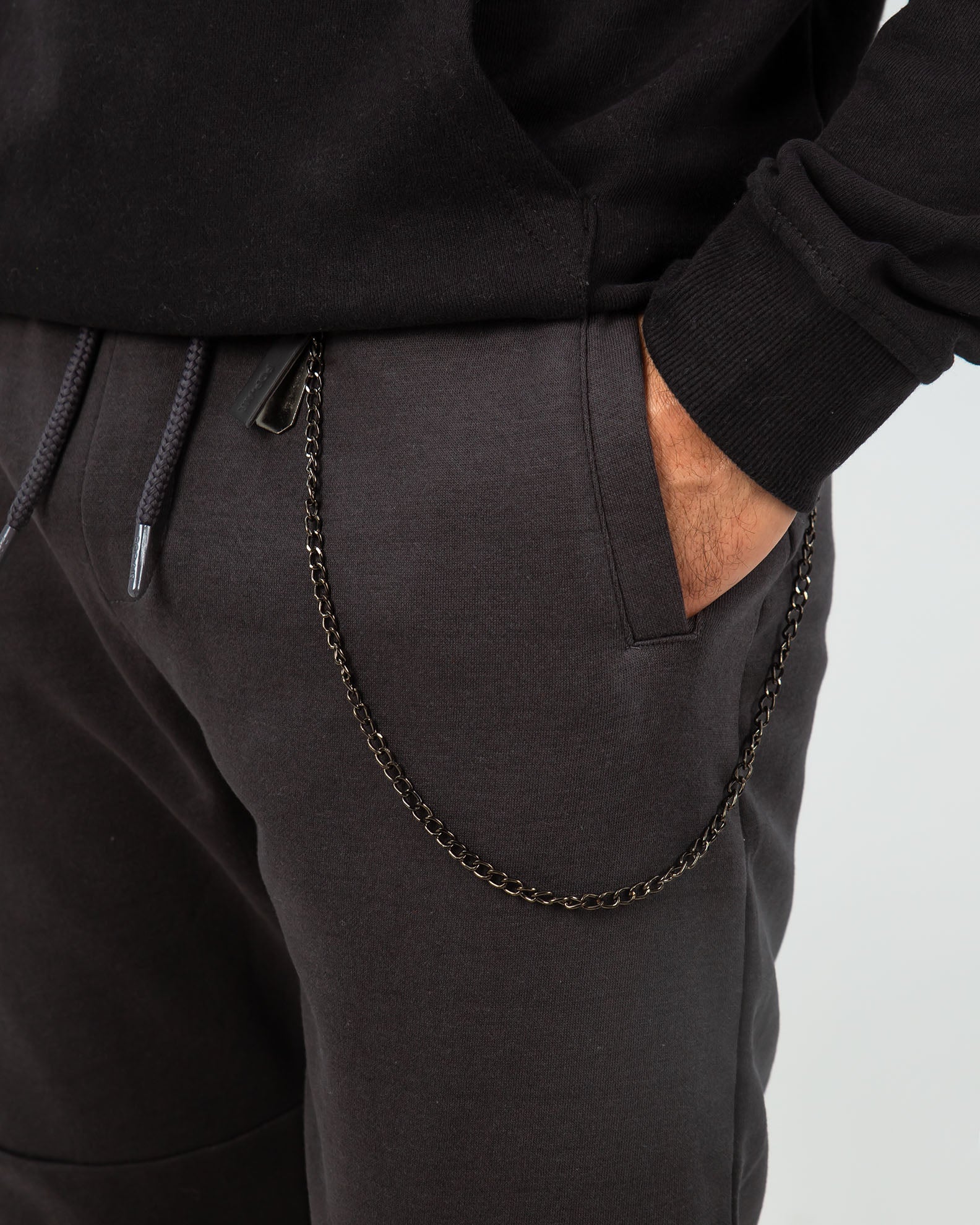 Men's Sweatpants with Detachable Metal Chain 'Stavros'-ANTRA