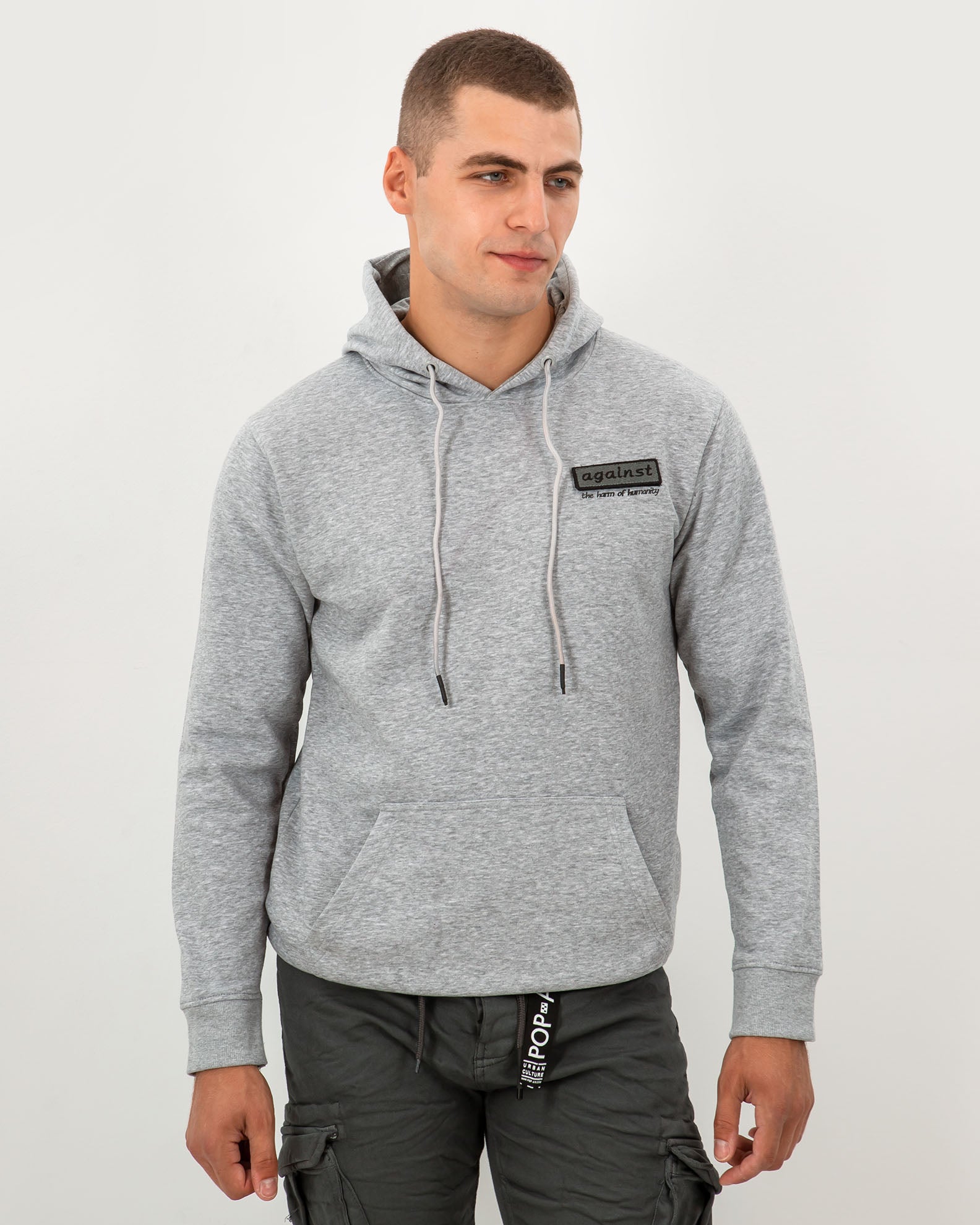 Men's Hoodie 'Roman'-GREY