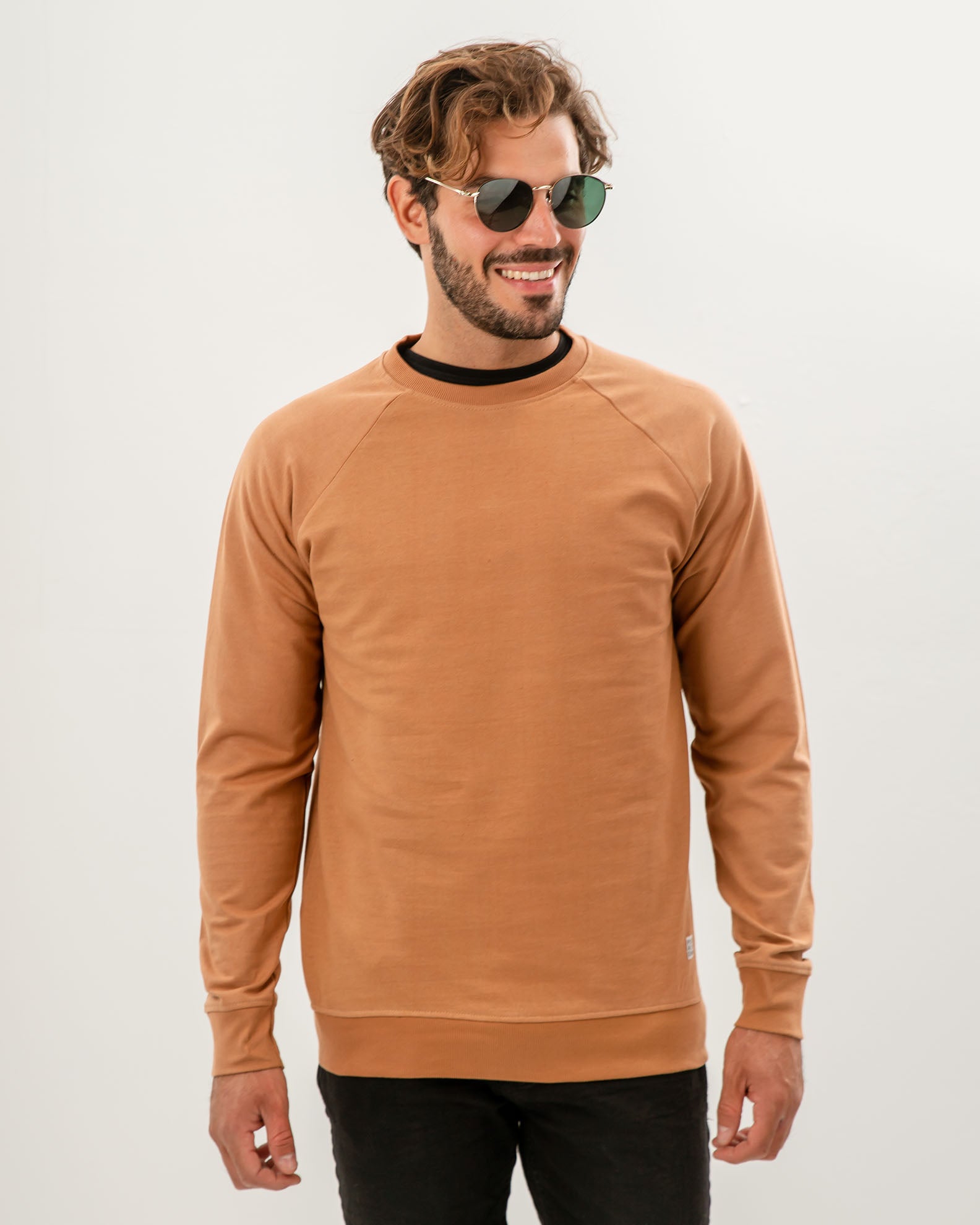 Men's Sweatshirt 'Rigas'-CAMEL