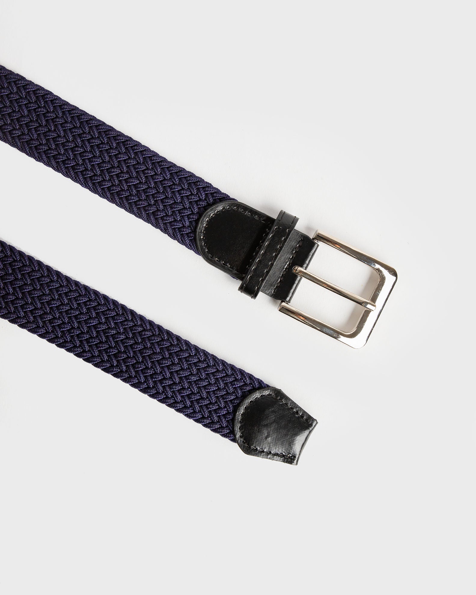 Ανδρική Ελαστική Πλεκτή Ζώνη "Knitted elastic belt"-BLUE NAVY