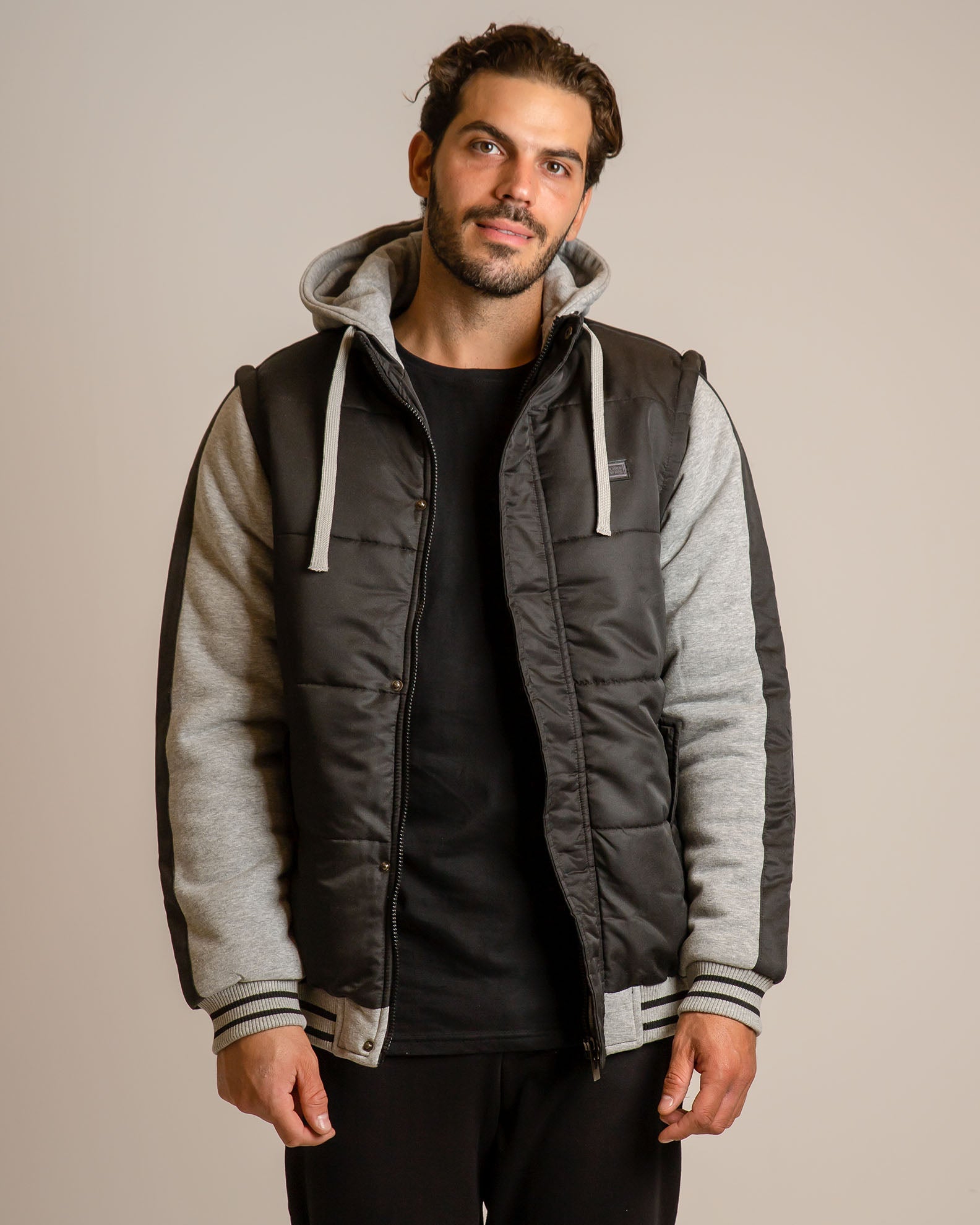 Men's Padded Jacket 'Jayson'-BLACK