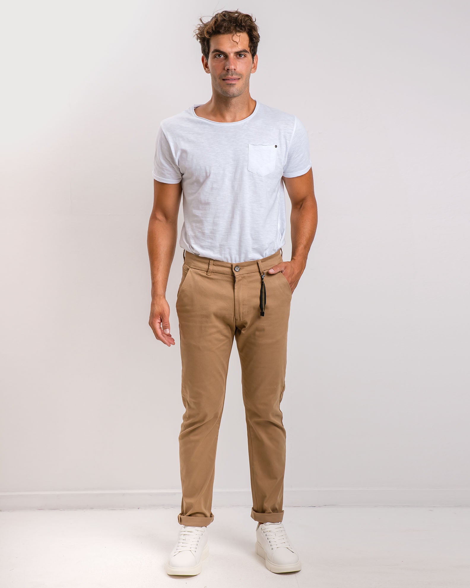 Men's Chino Pants 'Efren'-CAMEL