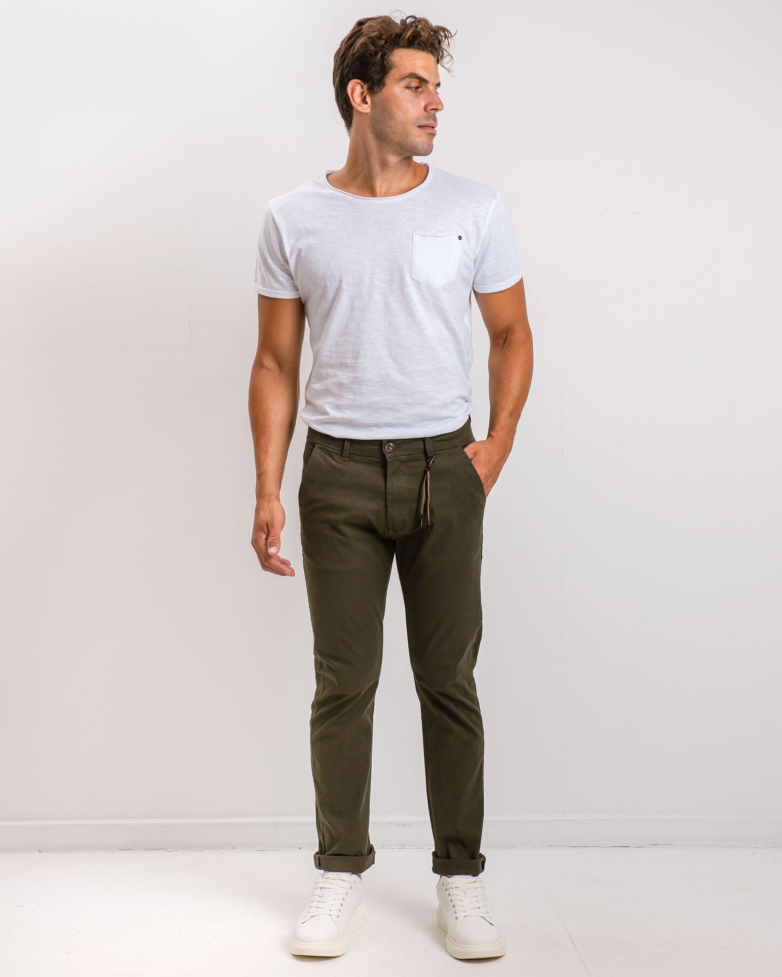 Men's Chino Pants 'Efren'-KHAKI