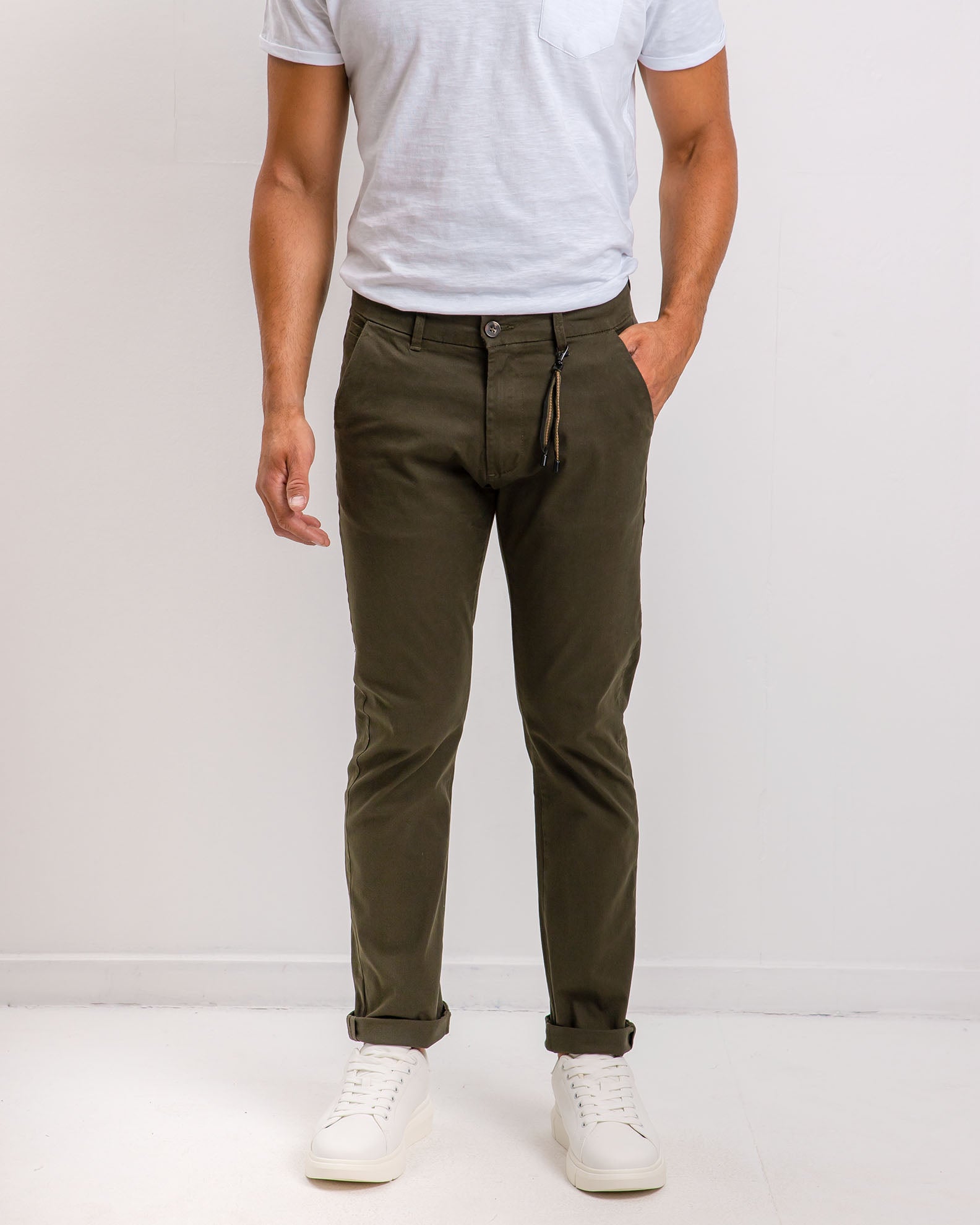 Men's Chino Pants 'Efren'-KHAKI