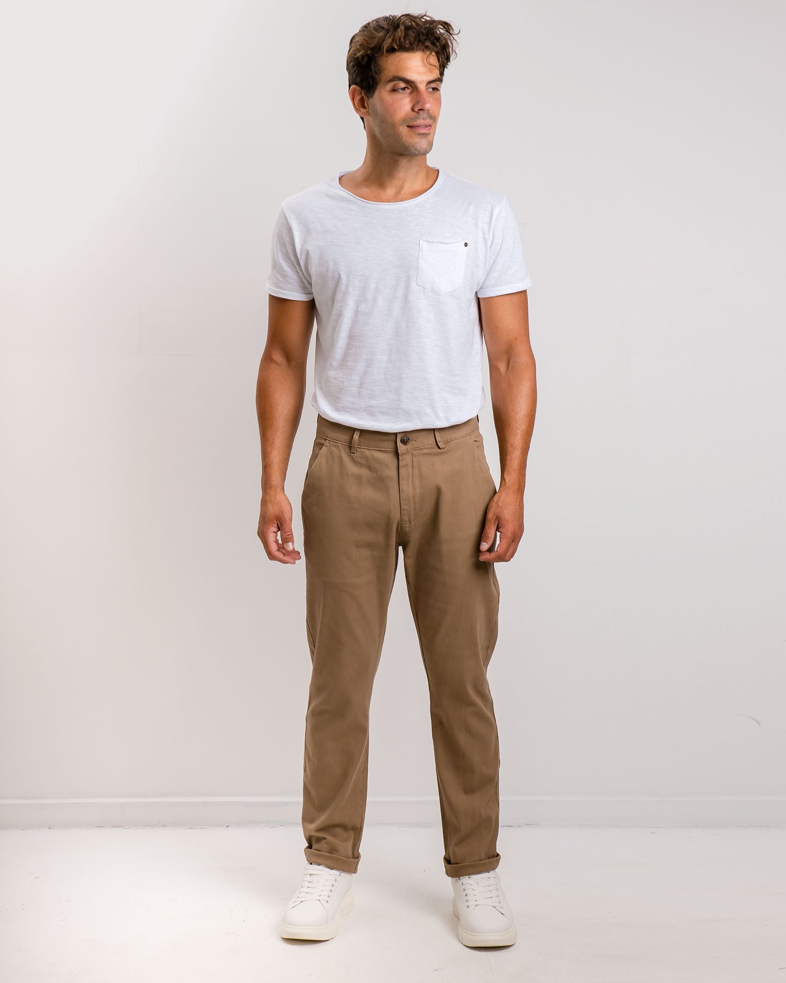 Men's Chino Pants 'Silvestre'-CAMEL