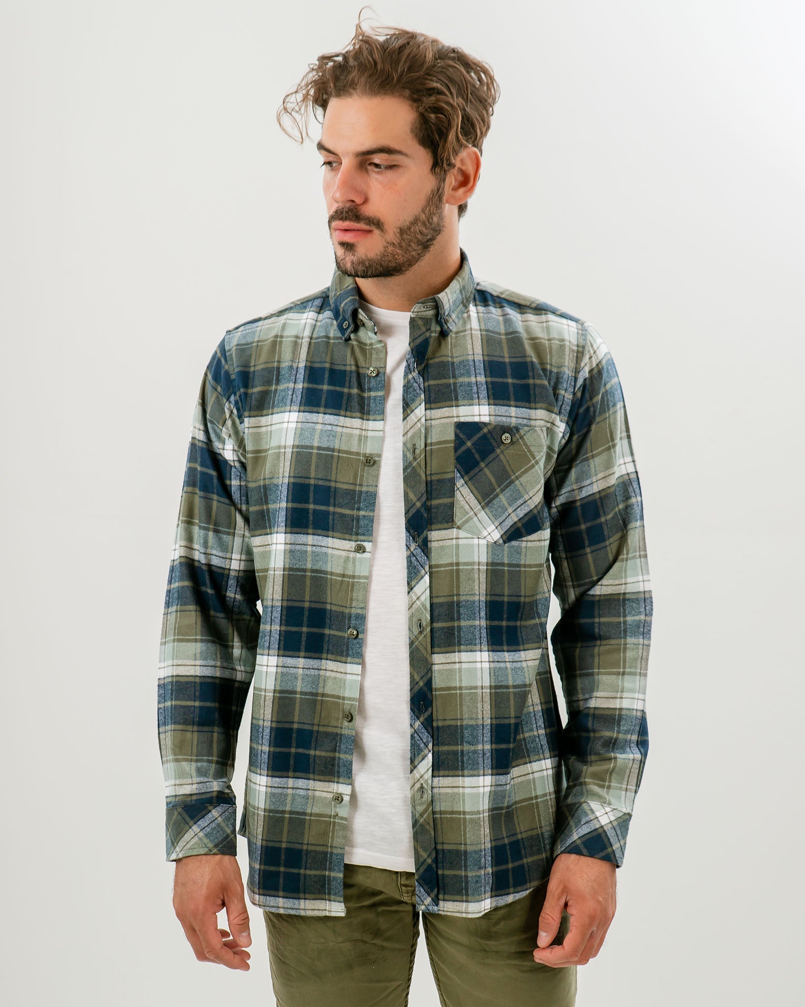 Men's Shirt with Plaid Pattern 'Pablo'-COMB.3