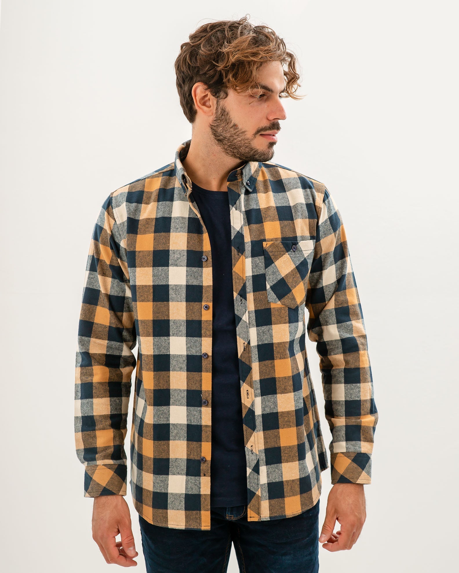 Men's Shirt with Plaid Pattern 'Pablo'-COMB.4