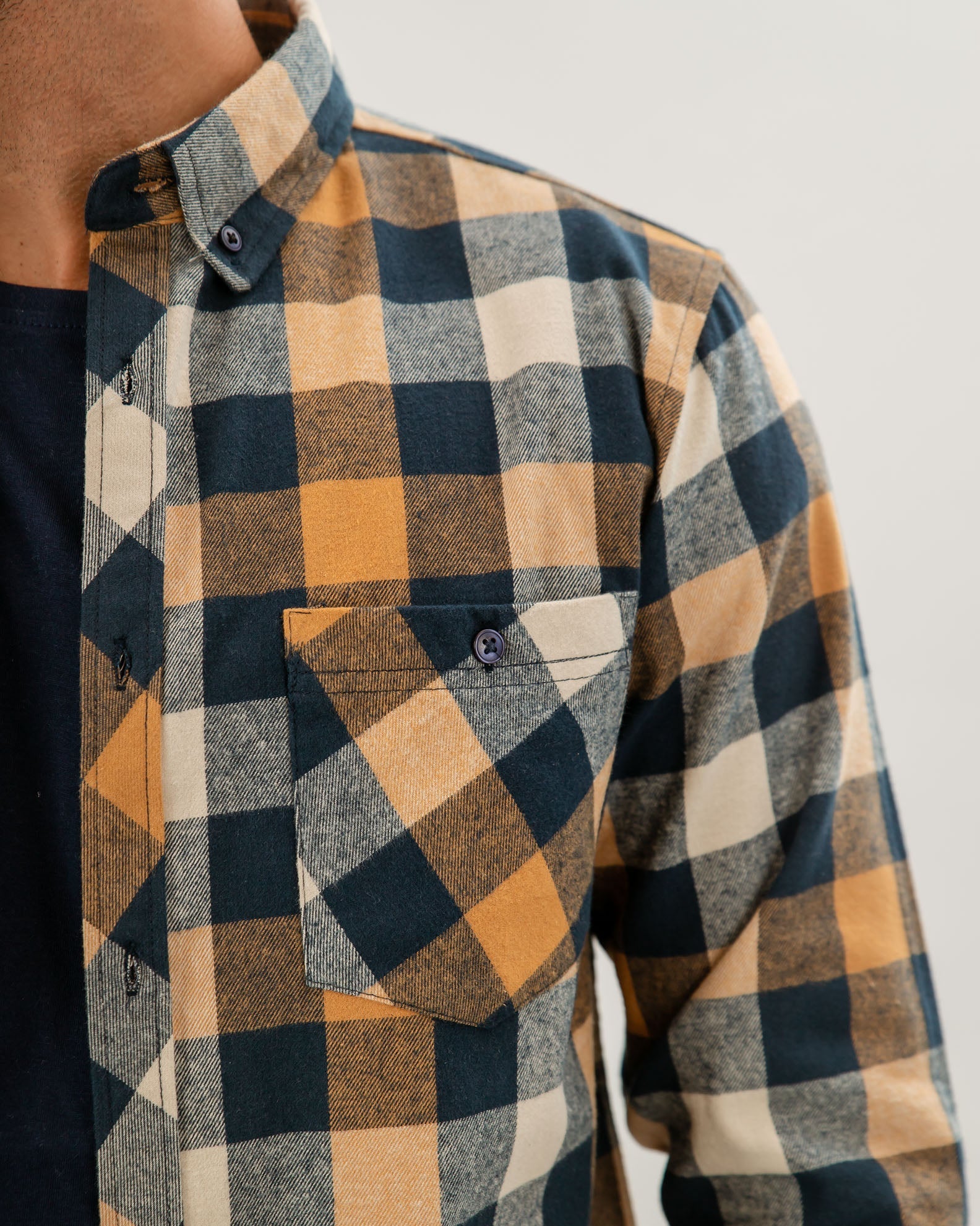 Men's Shirt with Plaid Pattern 'Pablo'-COMB.4