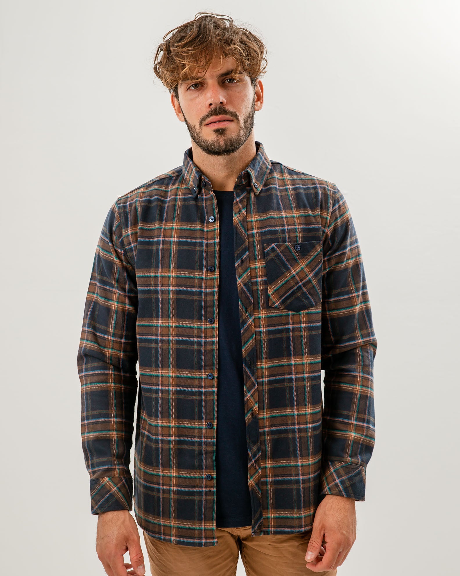 Men's Shirt with Plaid Pattern 'Pablo'-COMB.6