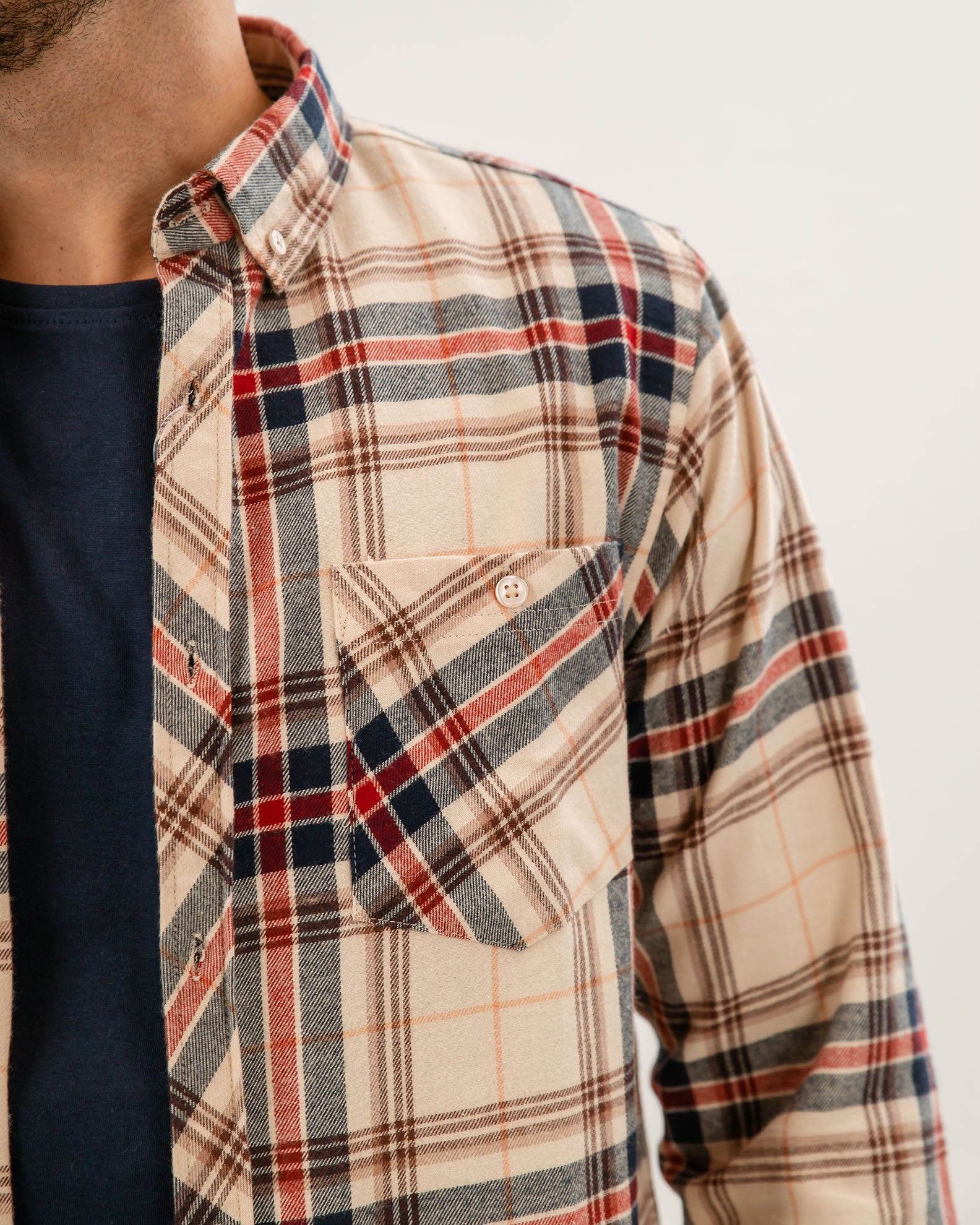 Men's Shirt with Plaid Pattern 'Pablo'-COMB.8