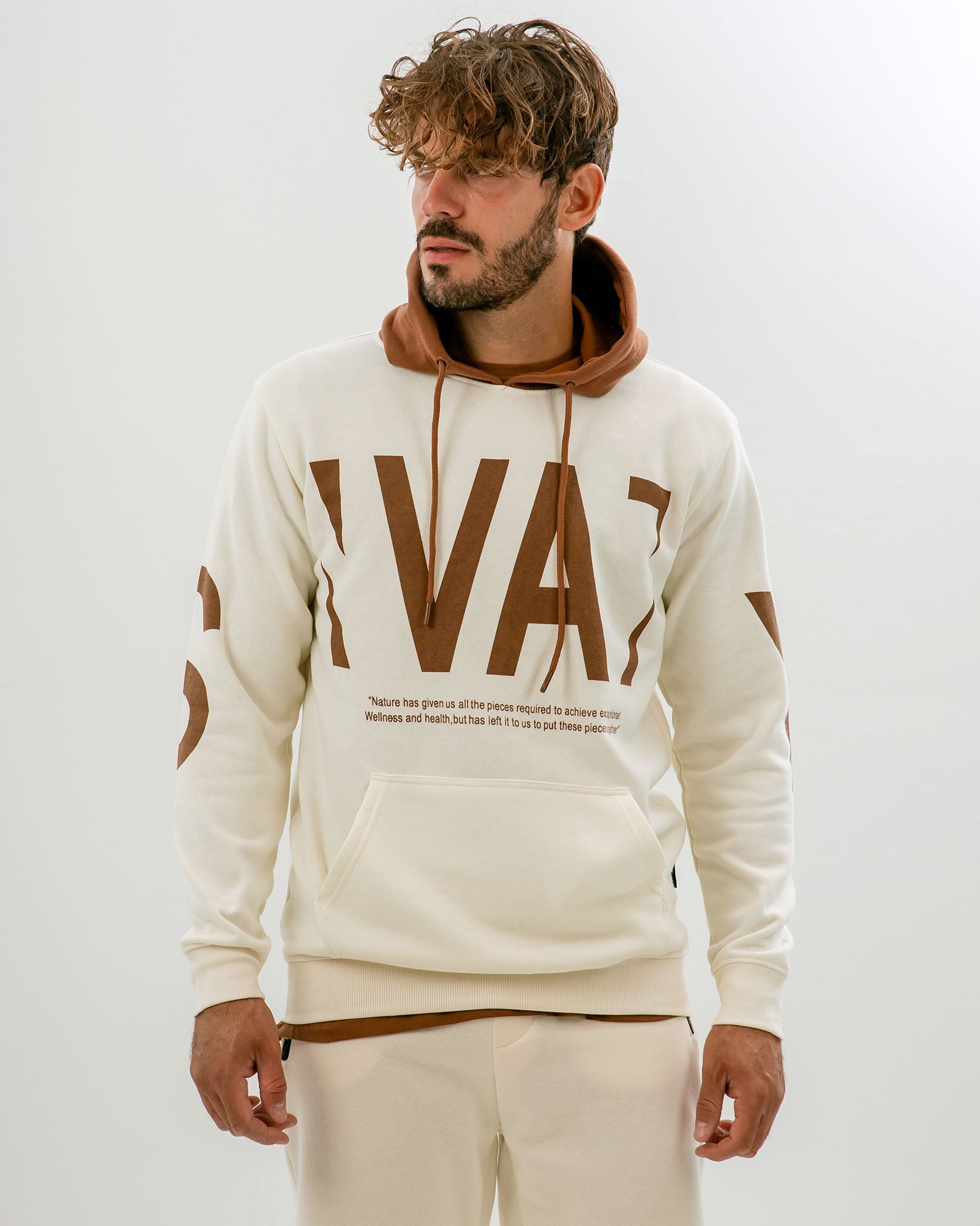 Men's Hoodie with 'Swaty' Print-COMB.1