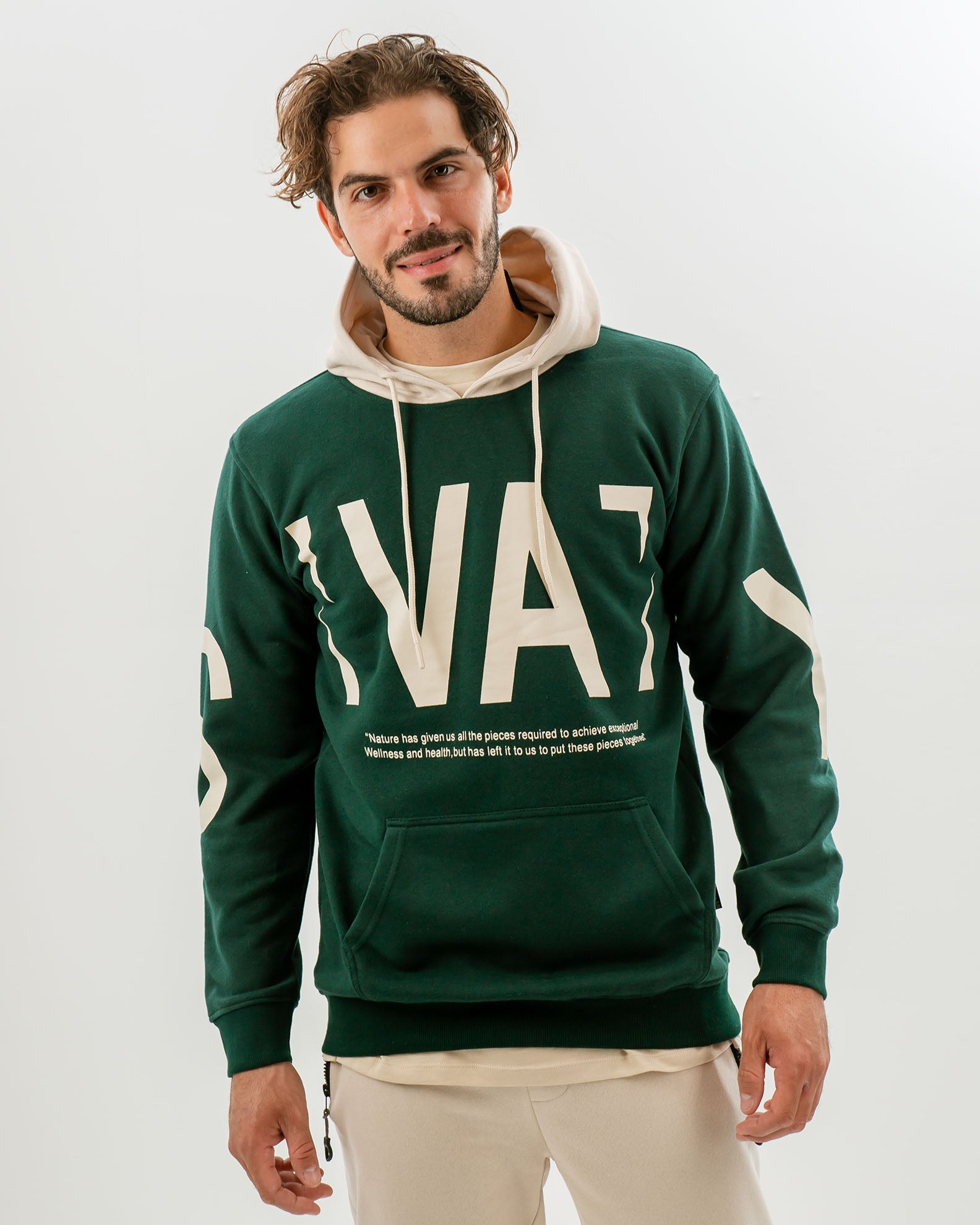 Men's Hoodie with 'Swaty' Print-COMB.3