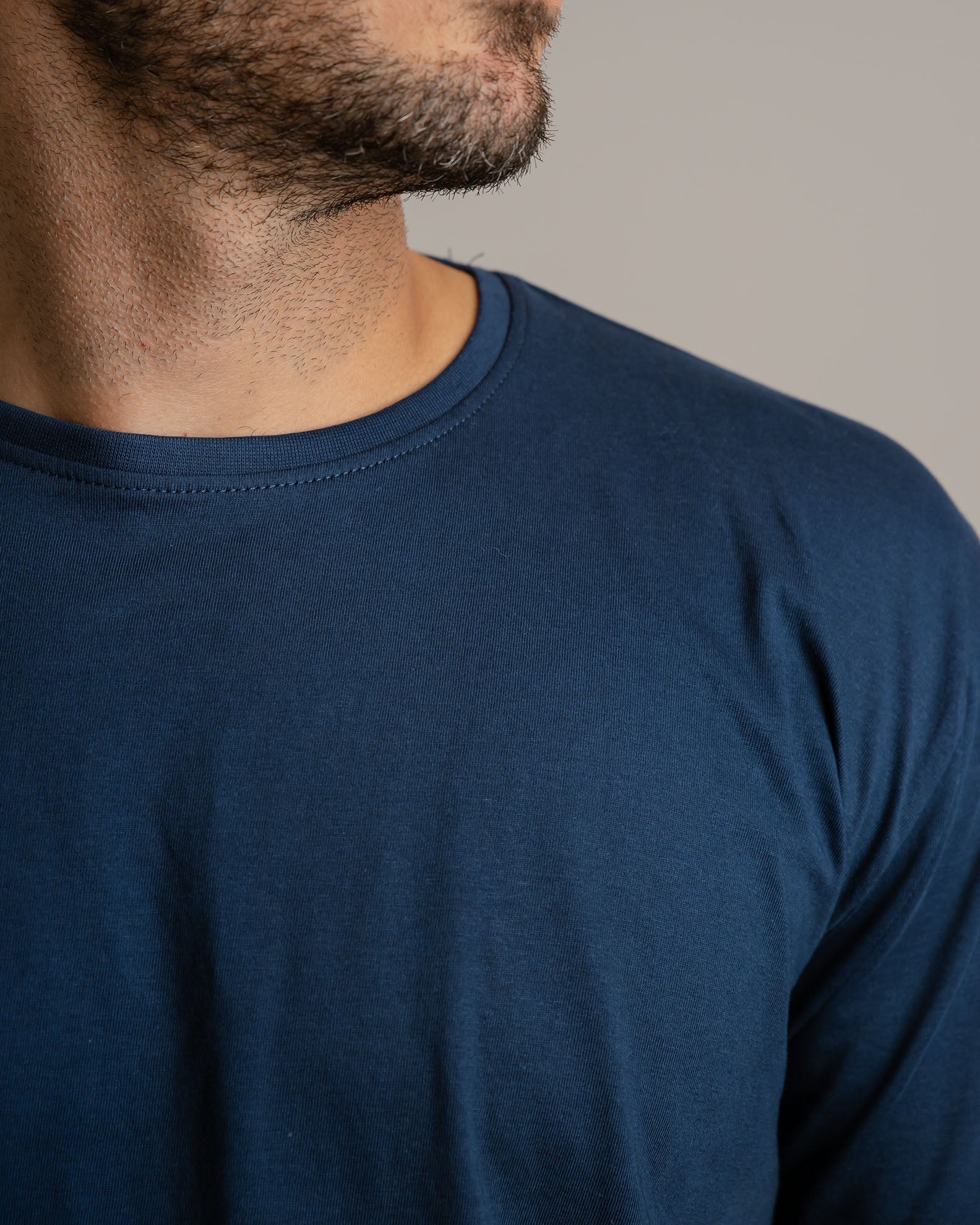 Men's Long Sleeve 'Bill' Blouse-BLUE NAVY