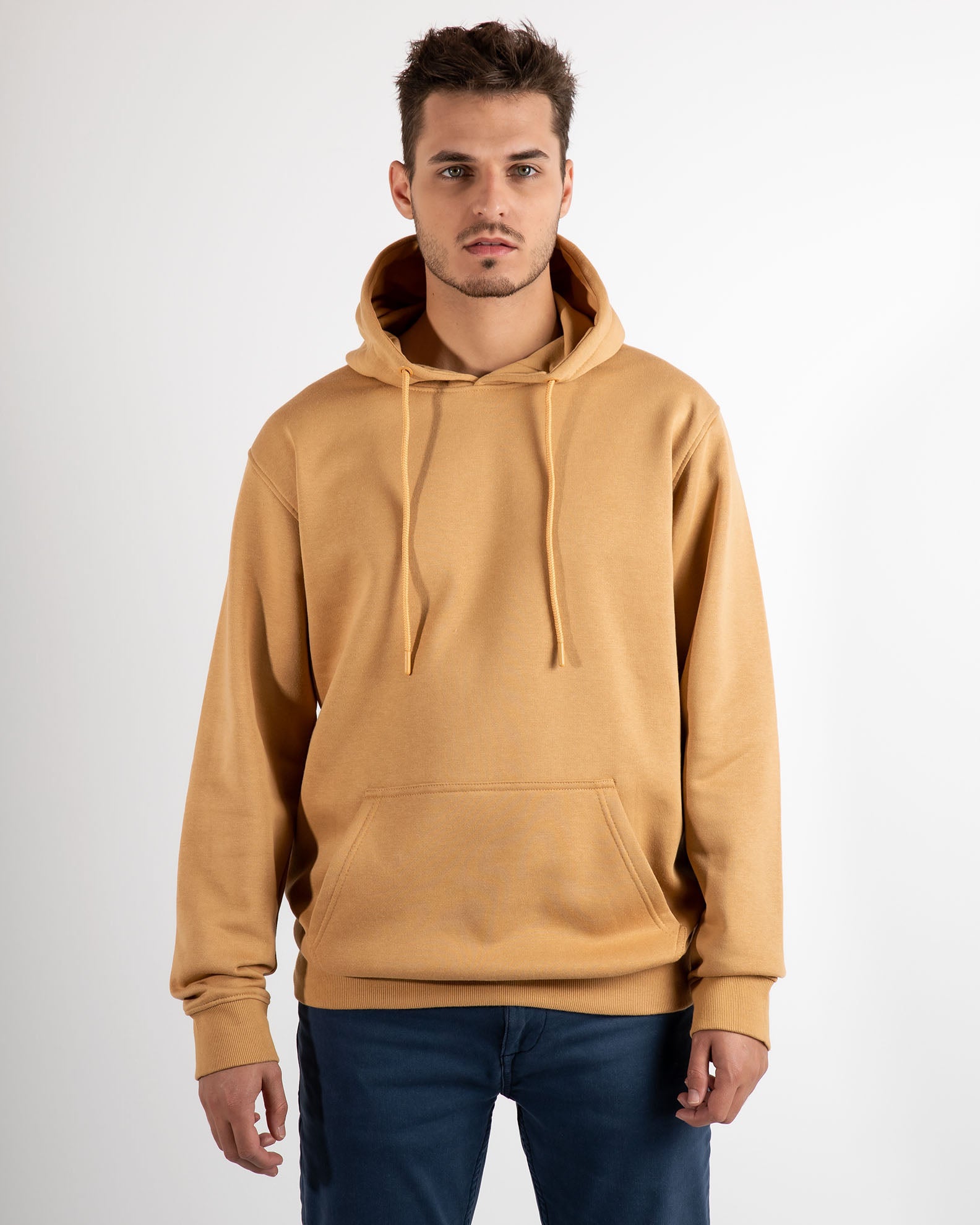 Men's sweatshirt 'Davido'-CAMEL