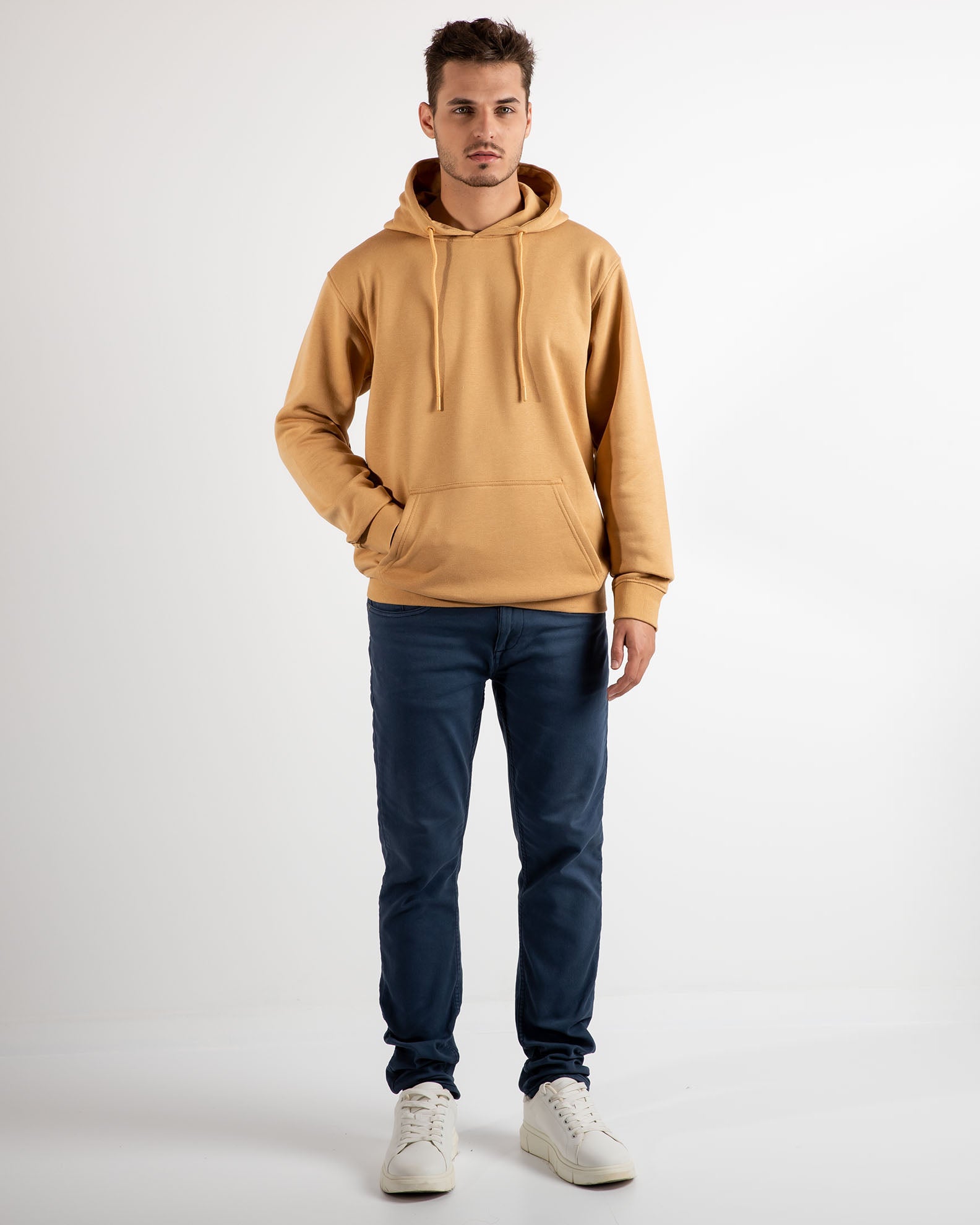 Men's sweatshirt 'Davido'-CAMEL