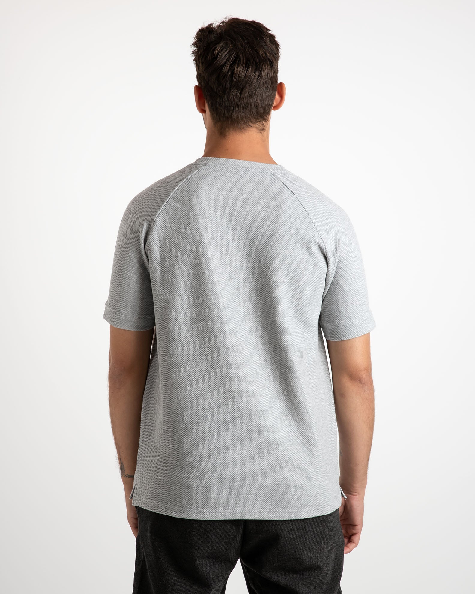 Men's pique shirt 'Jaxon'-GREY