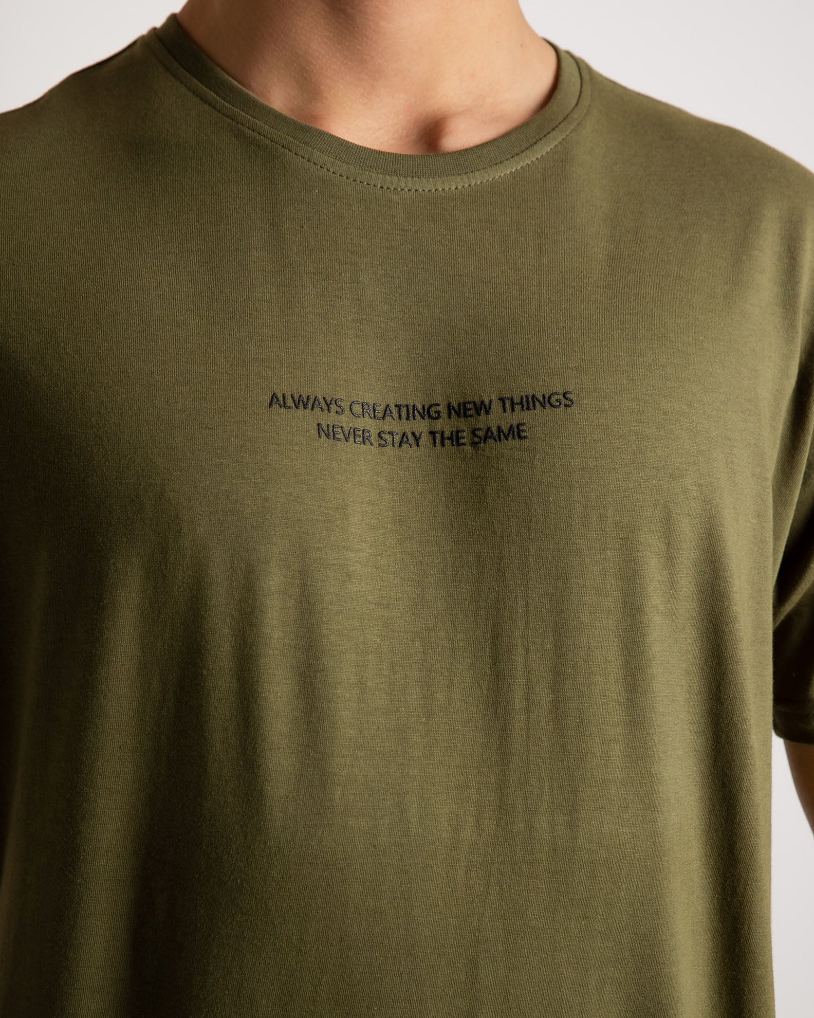 Men's short-sleeved shirt 'Always'-KHAKI