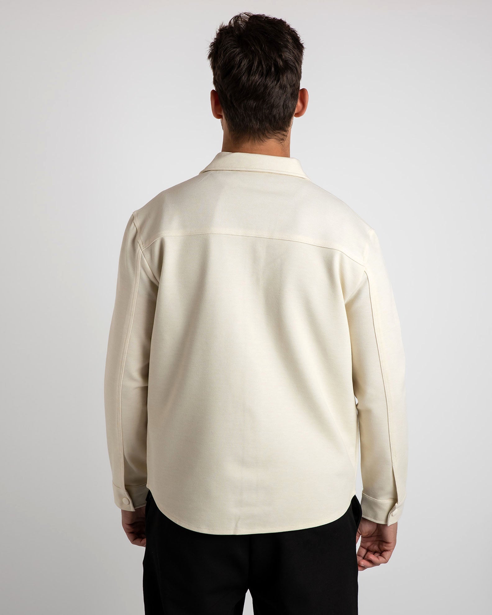 Men's shirt jacket 'Asher'-CREAM