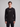 Ανδρική μπλούζα ανάγλυφη με τύπωμα standard fit 'Stay Never'-BLACK