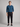 Ανδρική μπλούζα ανάγλυφη με τύπωμα standard fit 'Stay Never'-DENIM
