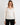 Women's Sweater with Knit Pattern 'Pa44ula'-cream