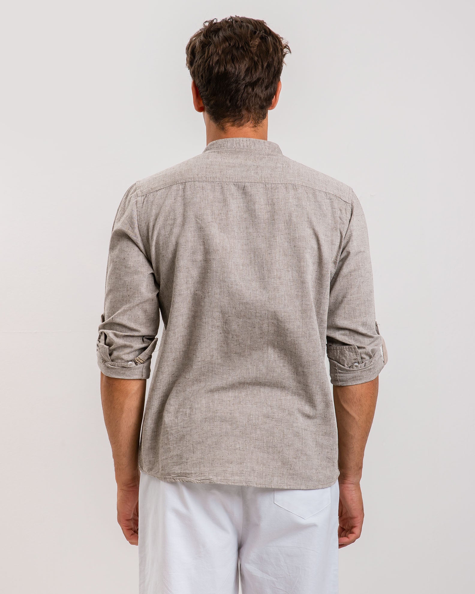 Men's Linen Shirt 'Zilberto'-desert