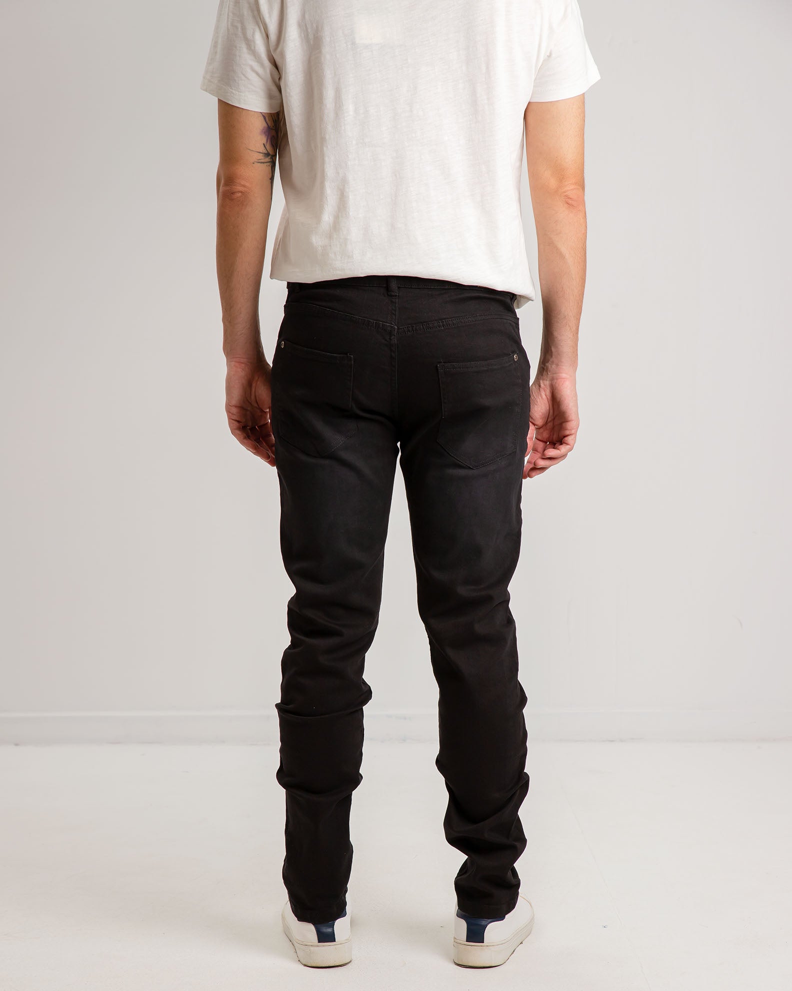 Men's stretch denim pants 'Prank'-BLACK