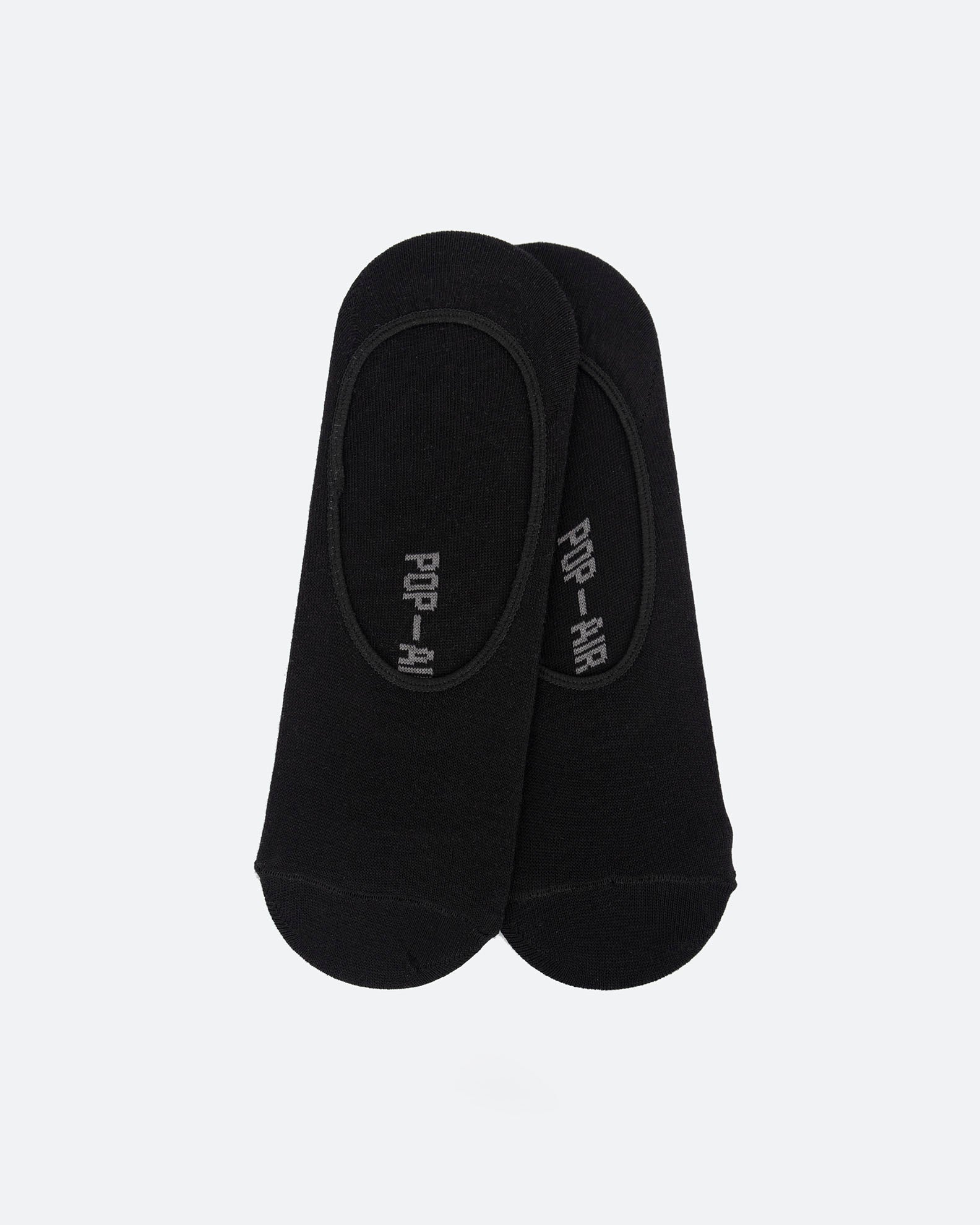 Pack 2 Pairs Men's Cotton Sumba Socks 'Invisible'-BLACK