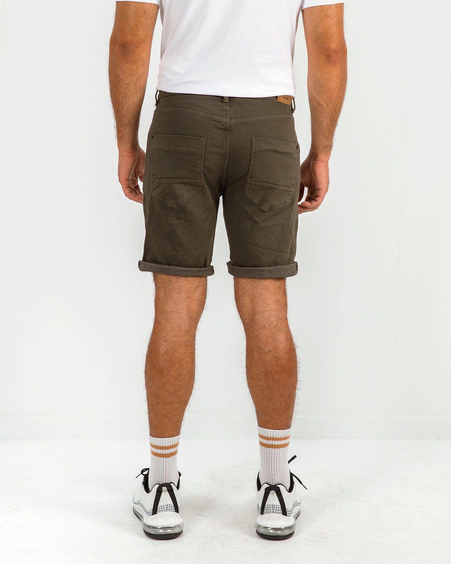 Men's Denim Shorts 'Leonardo'-KHAKI