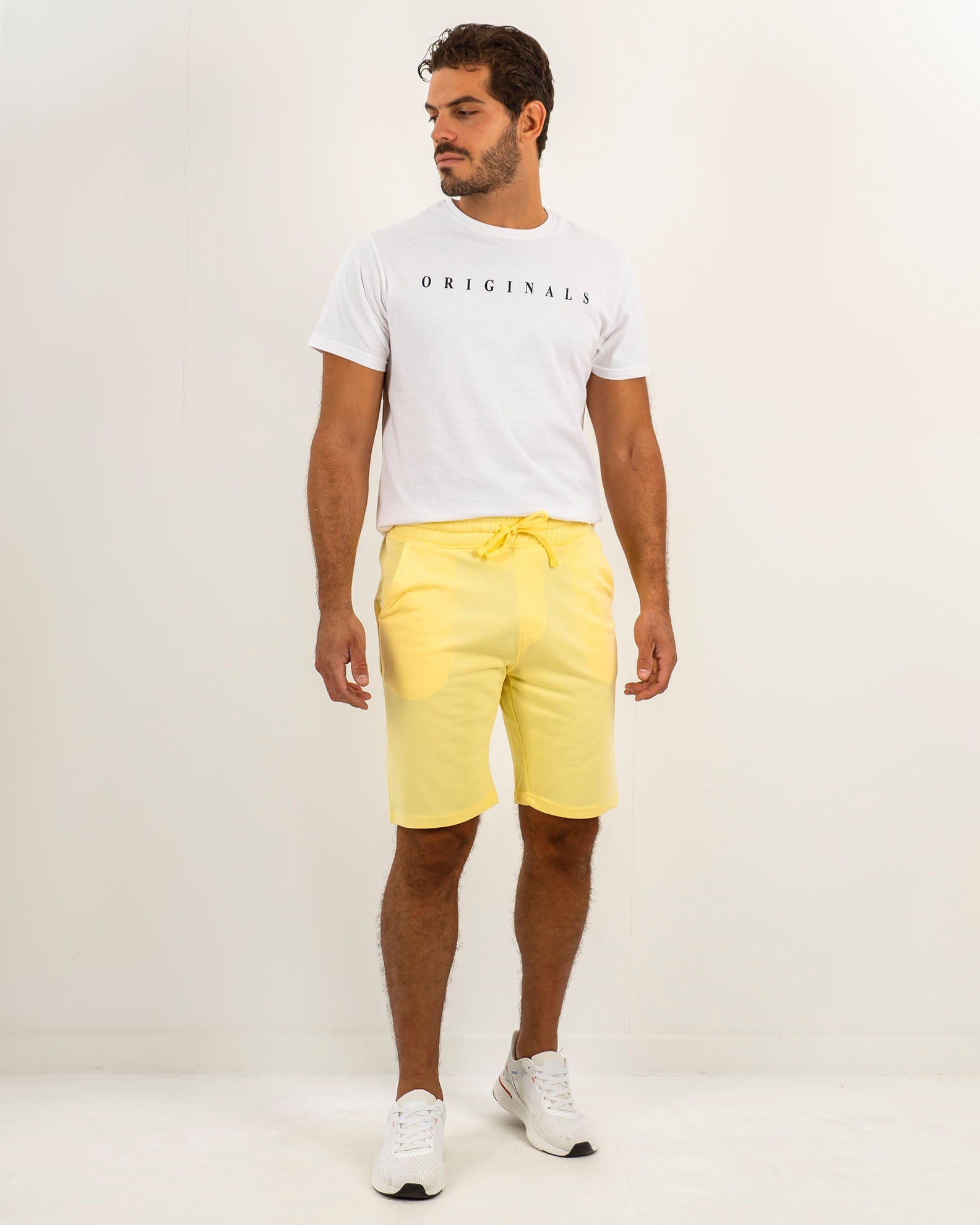 Men's Sports Bermuda Shorts 'Edoardo'-YELLOW