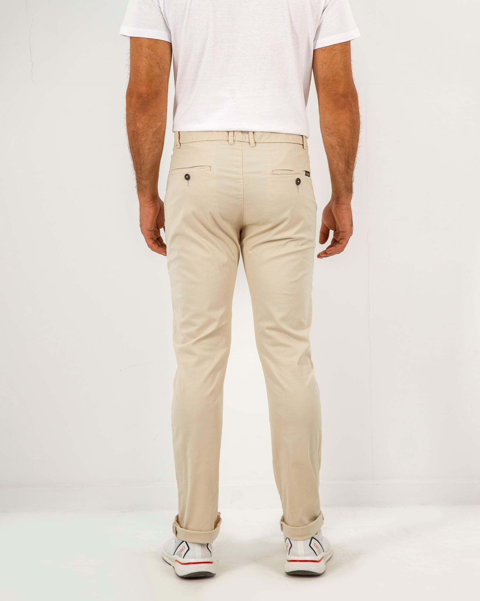 Men's Light Chino Pants 'Franco'-BEIGE