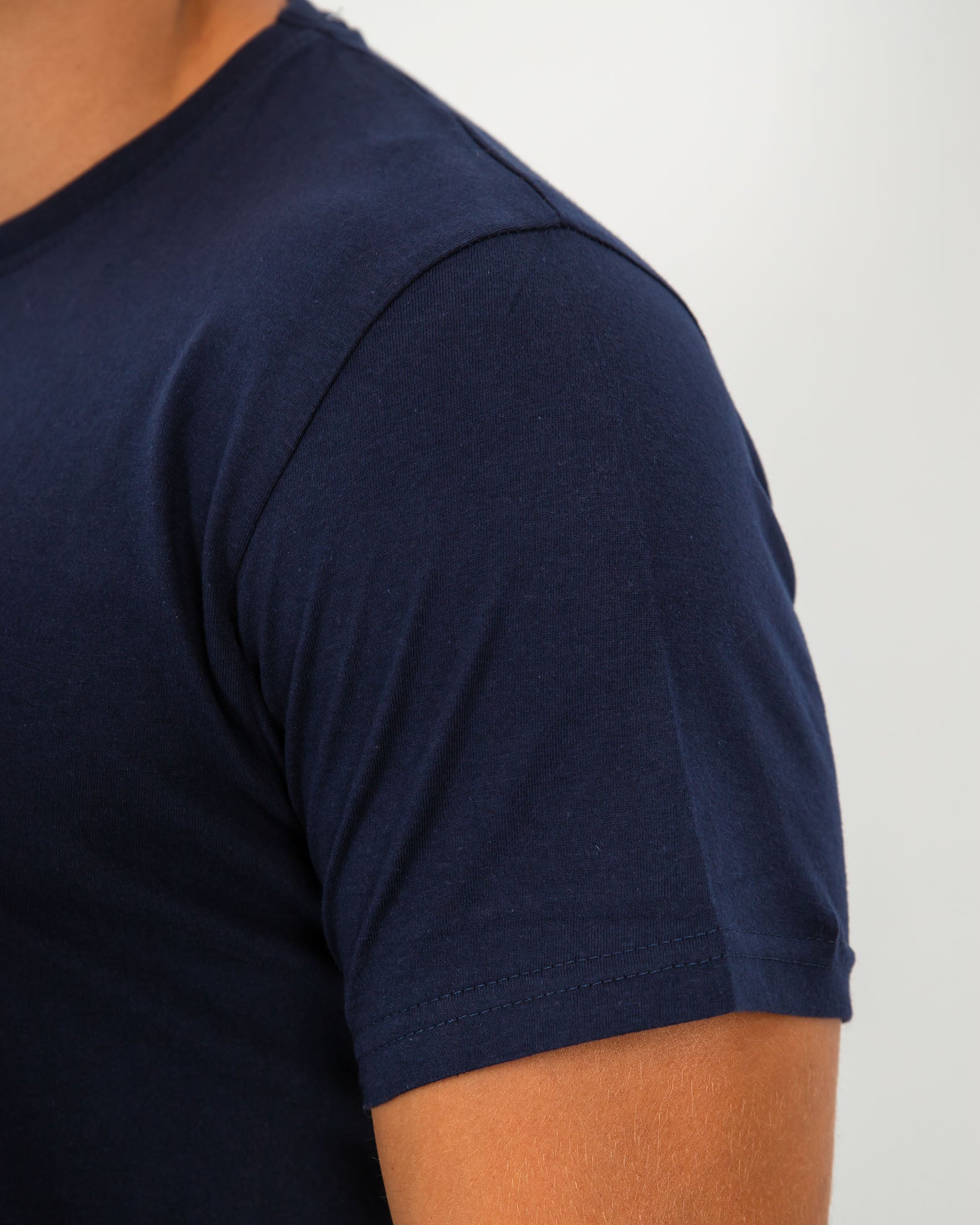 Men's Short Sleeve Basic T-Shirt 'Blake'-BLUE NAVY