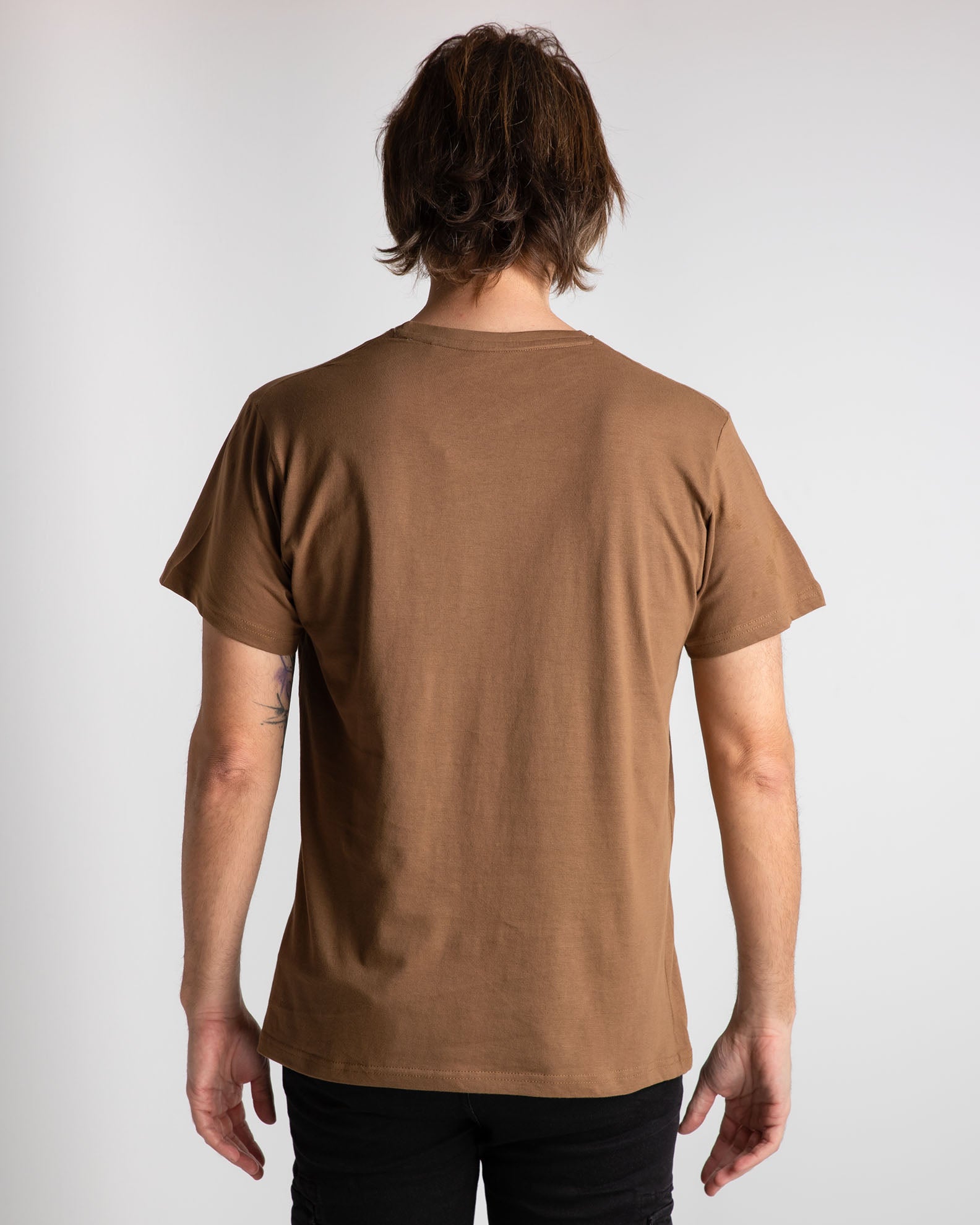 Men's Short Sleeve Basic T-Shirt 'Blake'-TAUPE