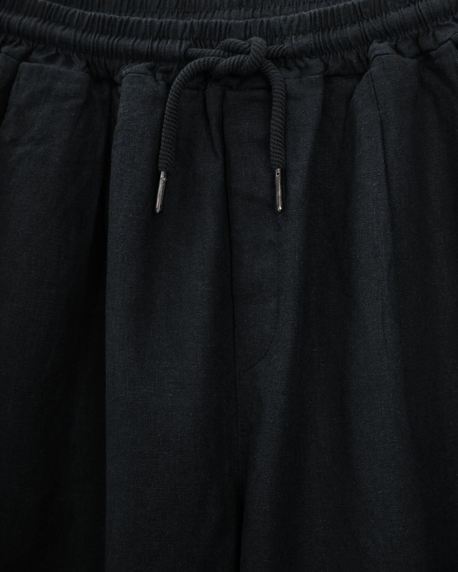 Men's Bermuda Linen 'Peter'-BLACK